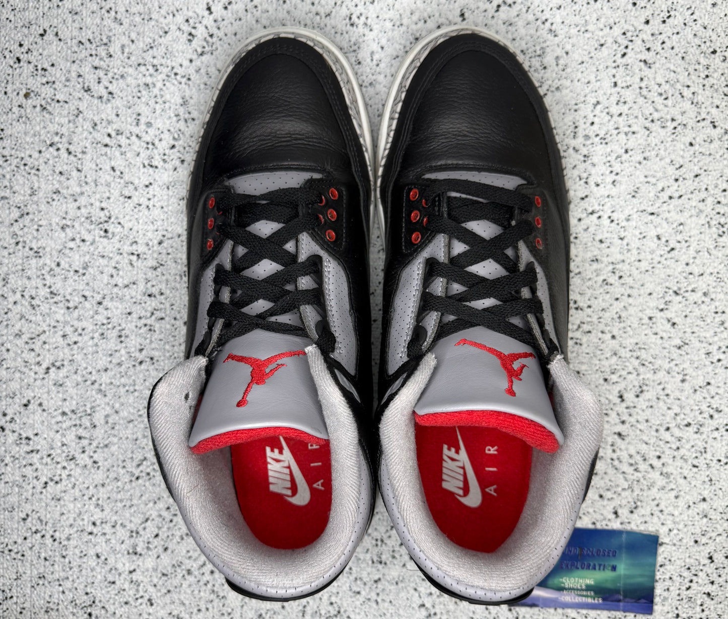 Jordan 3 Black Cement 10 Men/11.5 Women “Preowned”