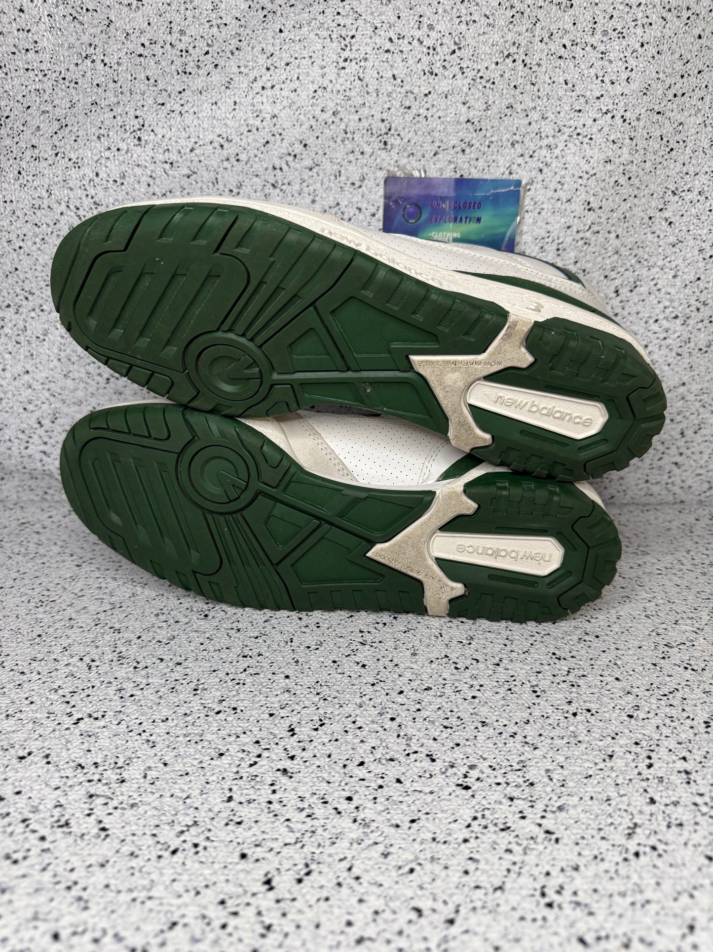 New Balance 550 White Green 9.5 Men/11 Women “Preowned”
