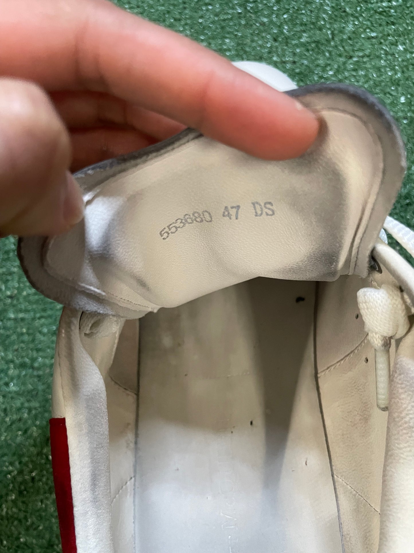 Alexander McQueen white and red oversized sneaker size 14men/15.5women(EU 47)