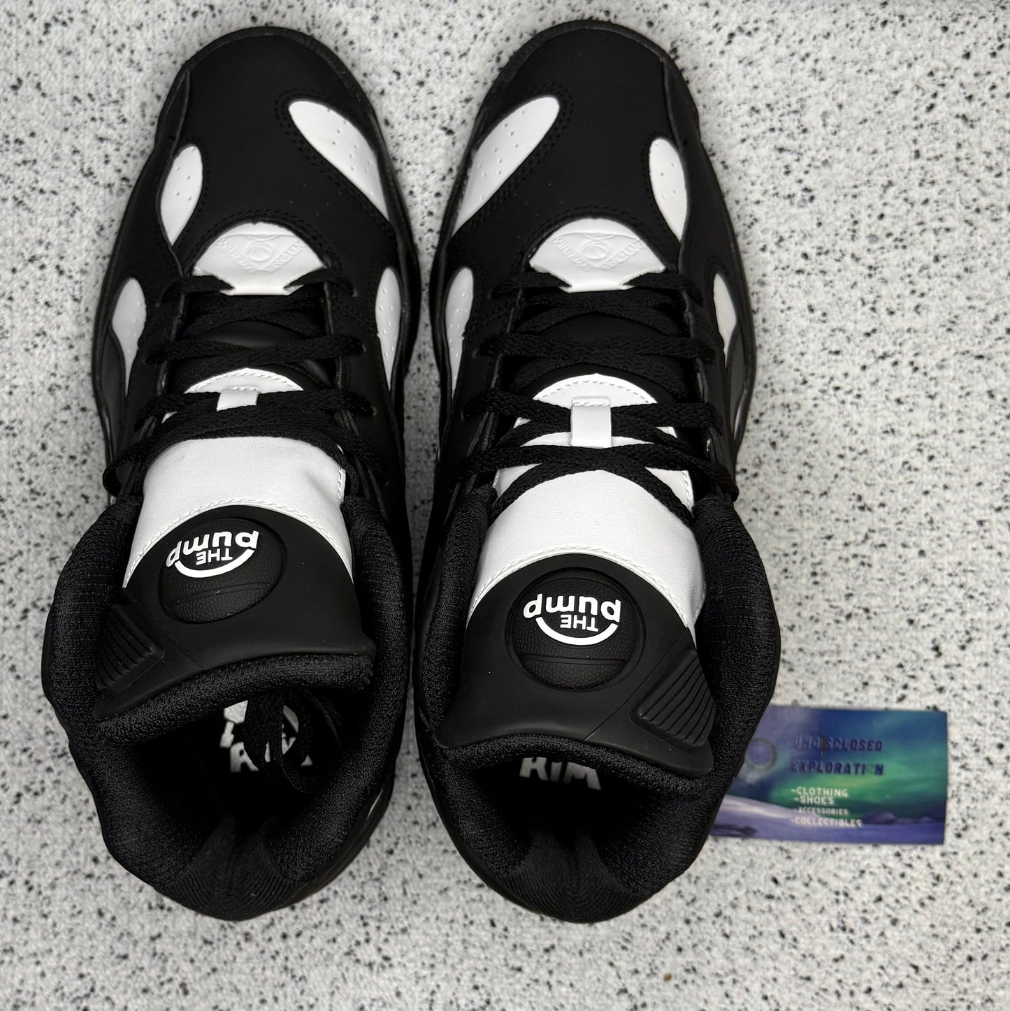 Reebok Above The Rim Pump Black White 10.5 Men/12 Women “Preowned”