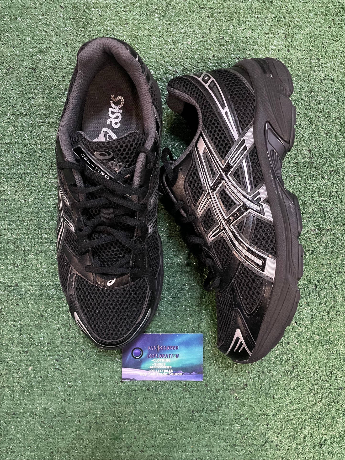 ASICS Gel 1130 black pure silver size 9.5men/11women