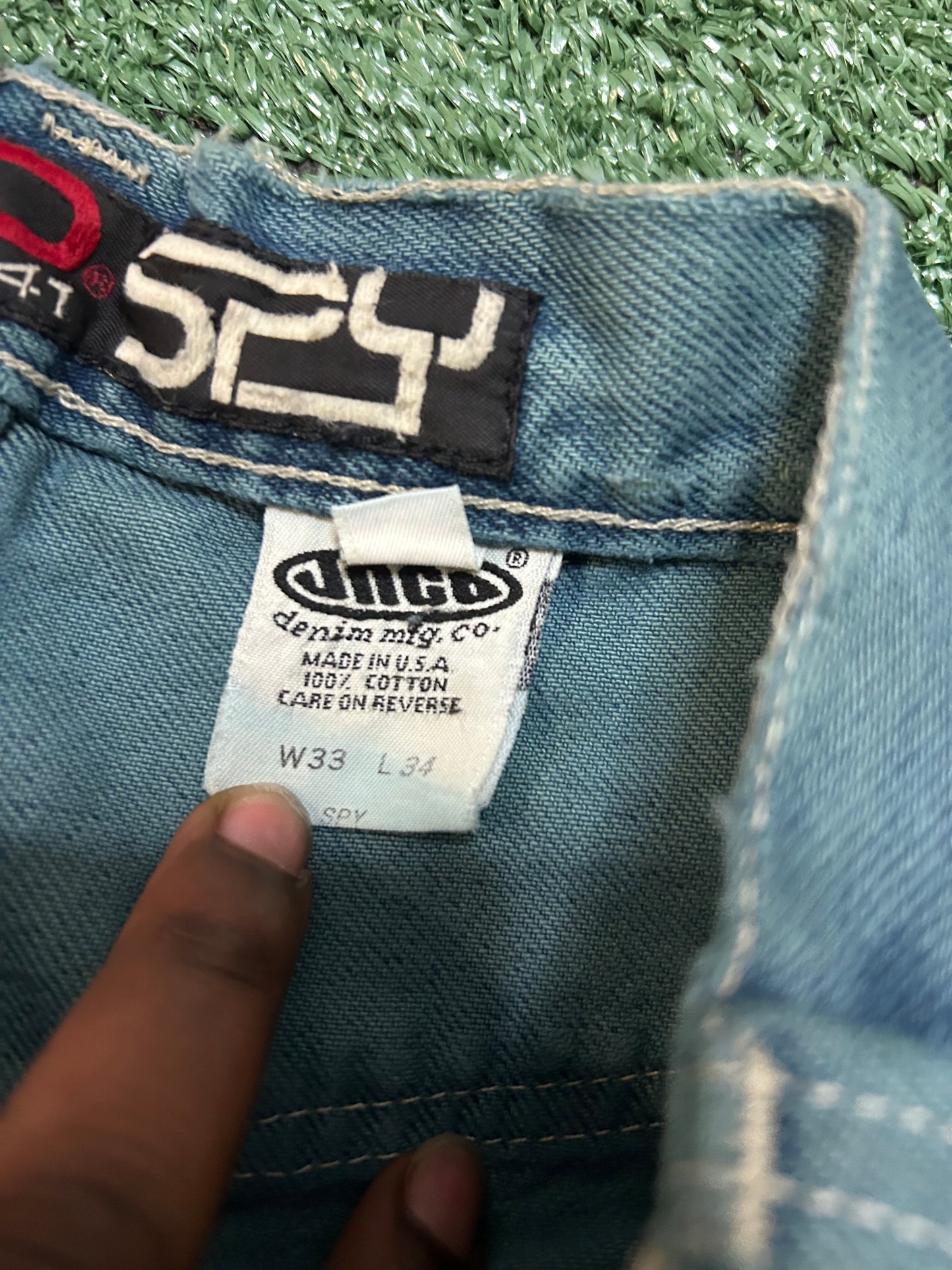 Vintage JNCO spy blue jeans
