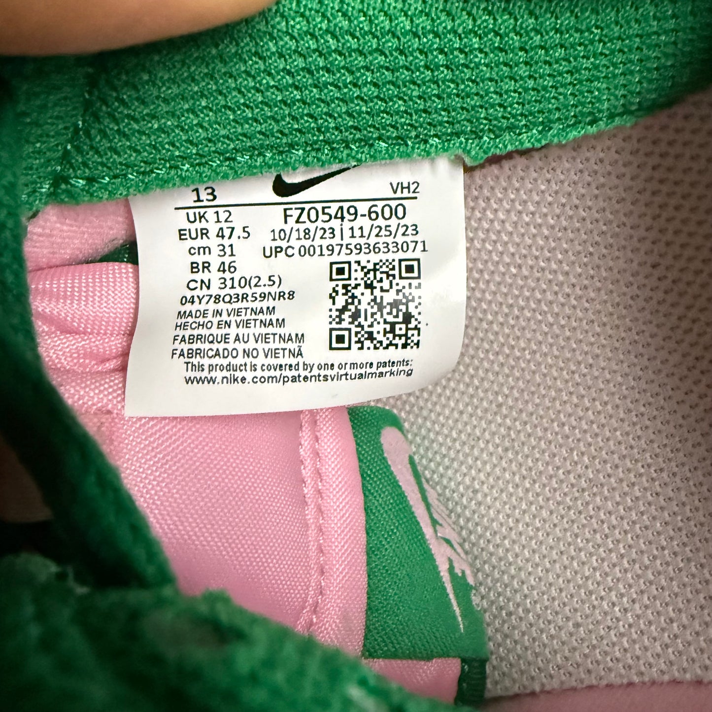 Nike Dunk Low Pink Malachite