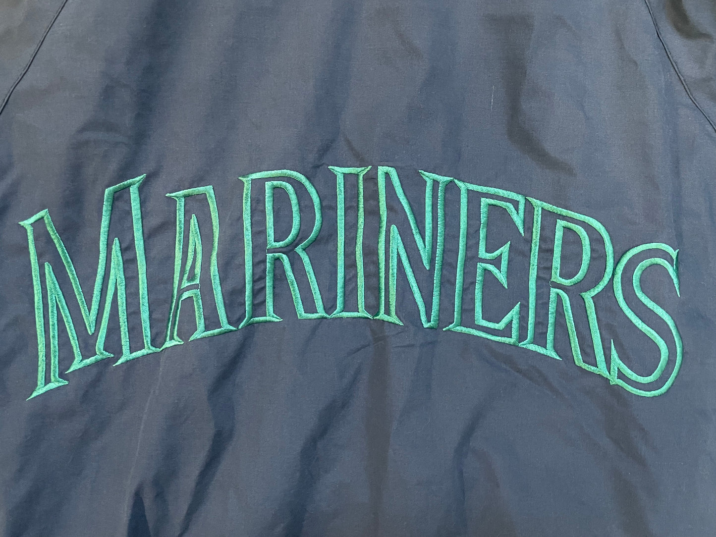 Vintage 1990S Seattle Mariners stripped pro player jacket