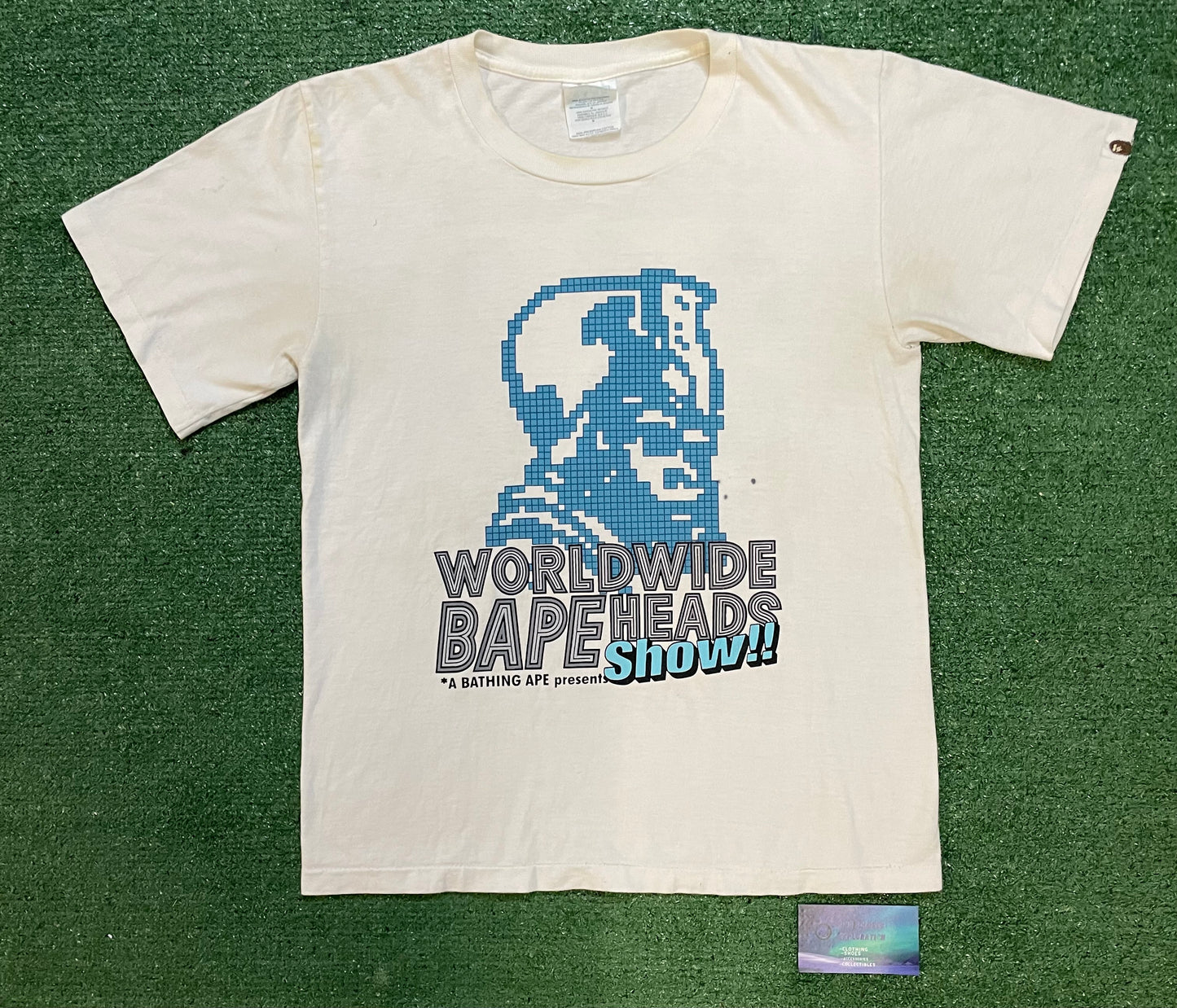 Vintage 1998 Bape Worldwide bapeheads show welcome to a bape world tee