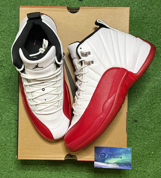 Jordan 12 Cherry 10 Men/11.5 Women “Preowned”