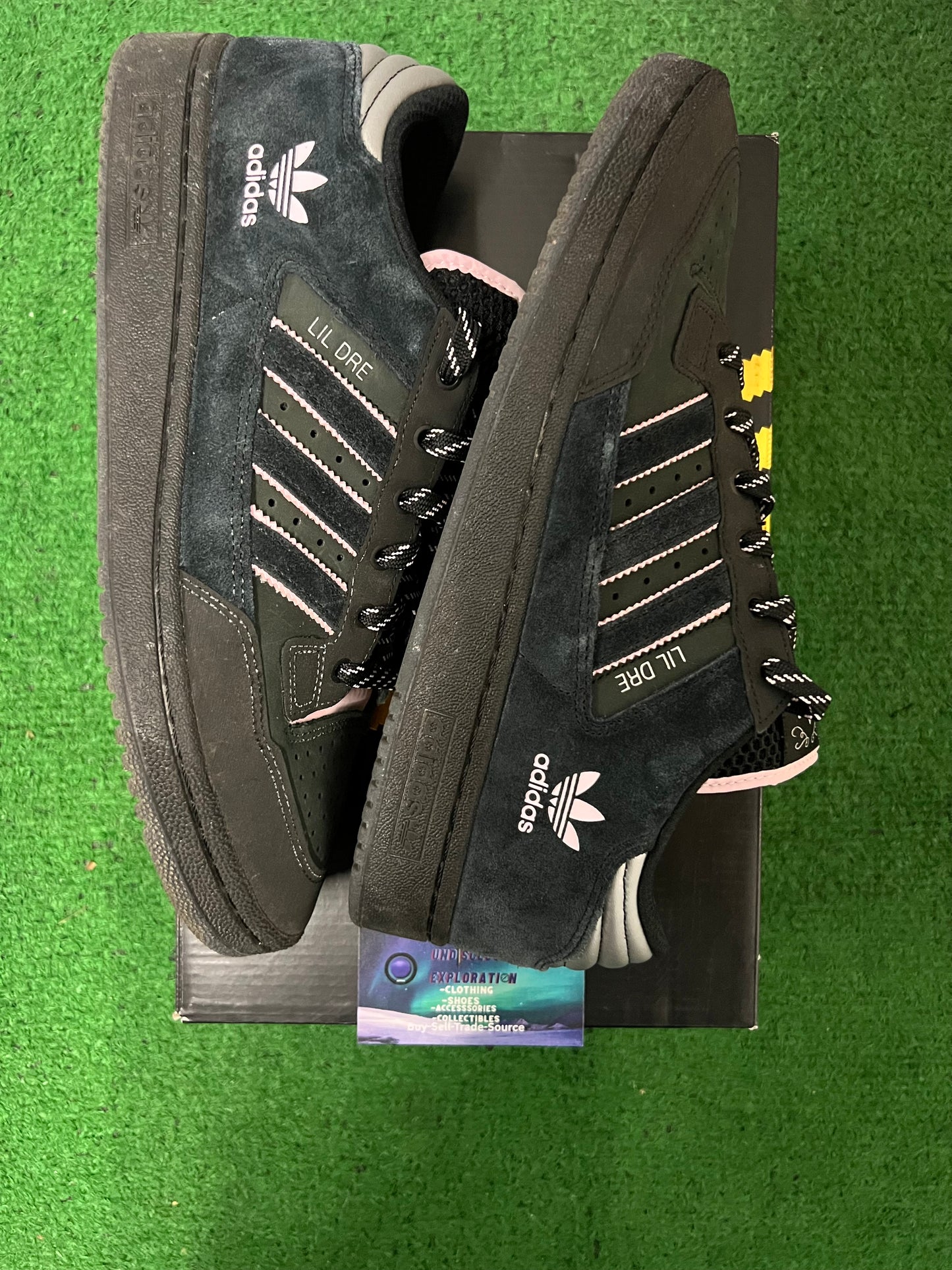 Adidas lil Dre X Centennial 85 low. Adv black clear pink size 11men/12.5women