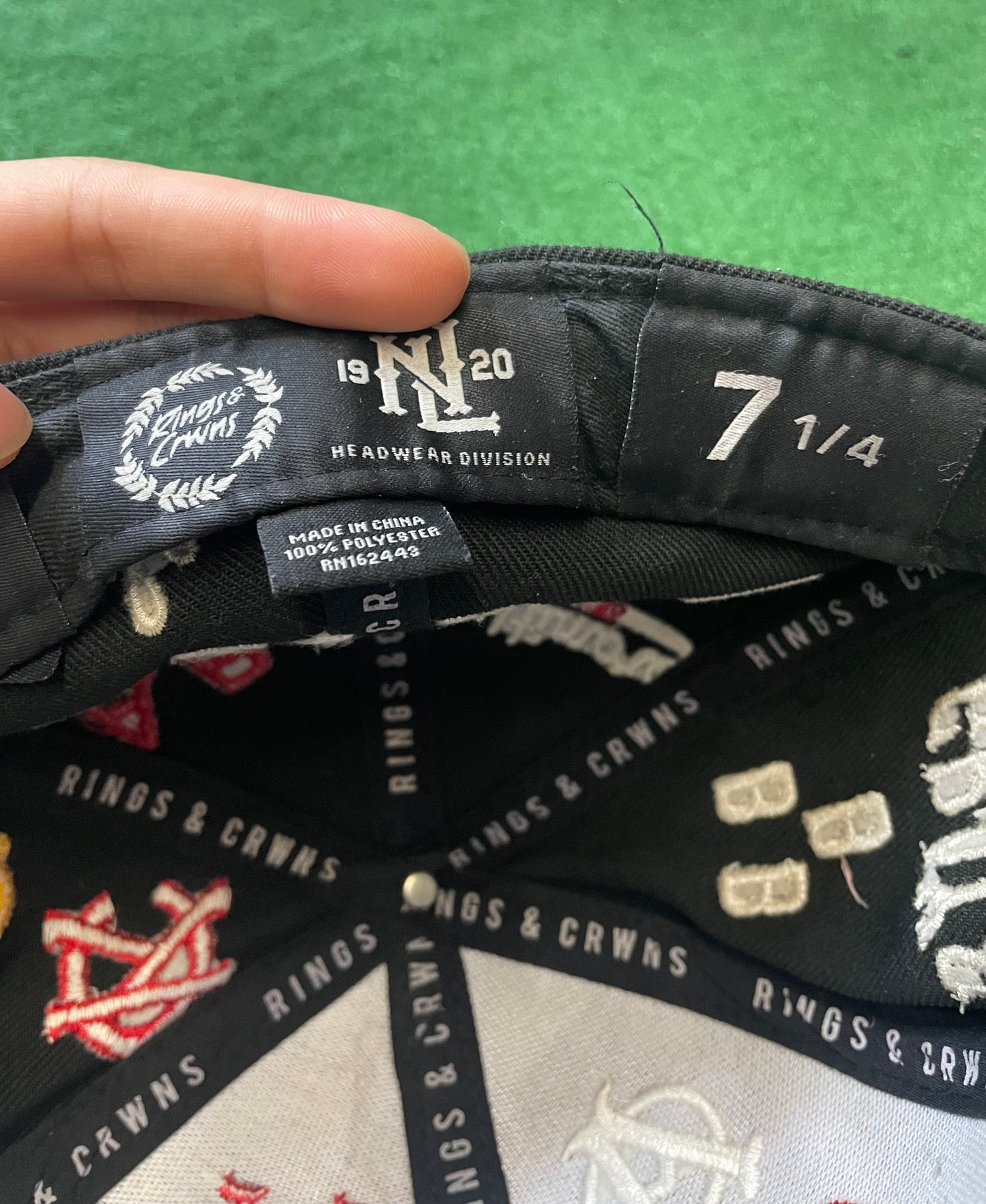 Negro league rings & crowns fitted hat