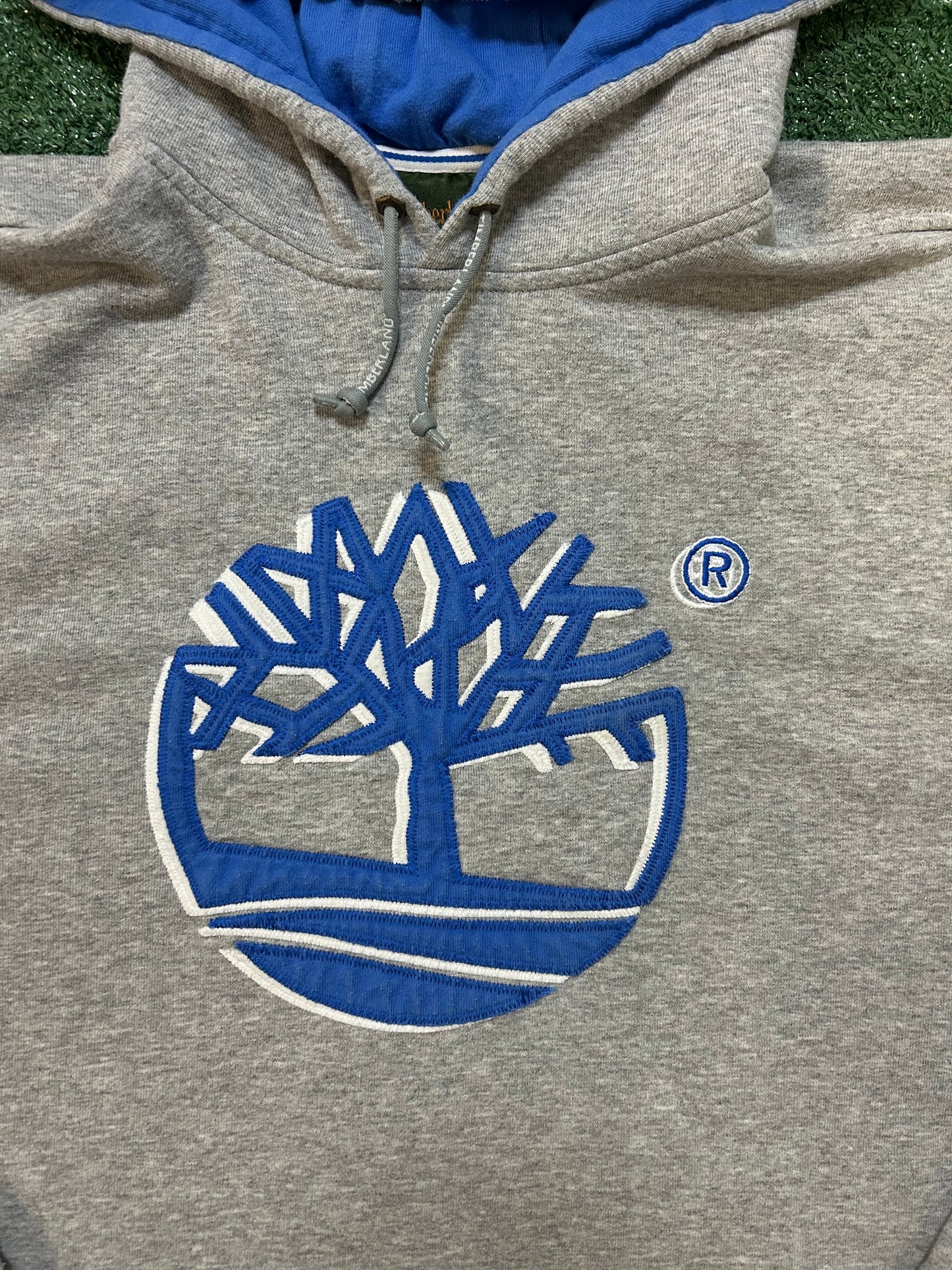 Timberland grey and blue hoodie