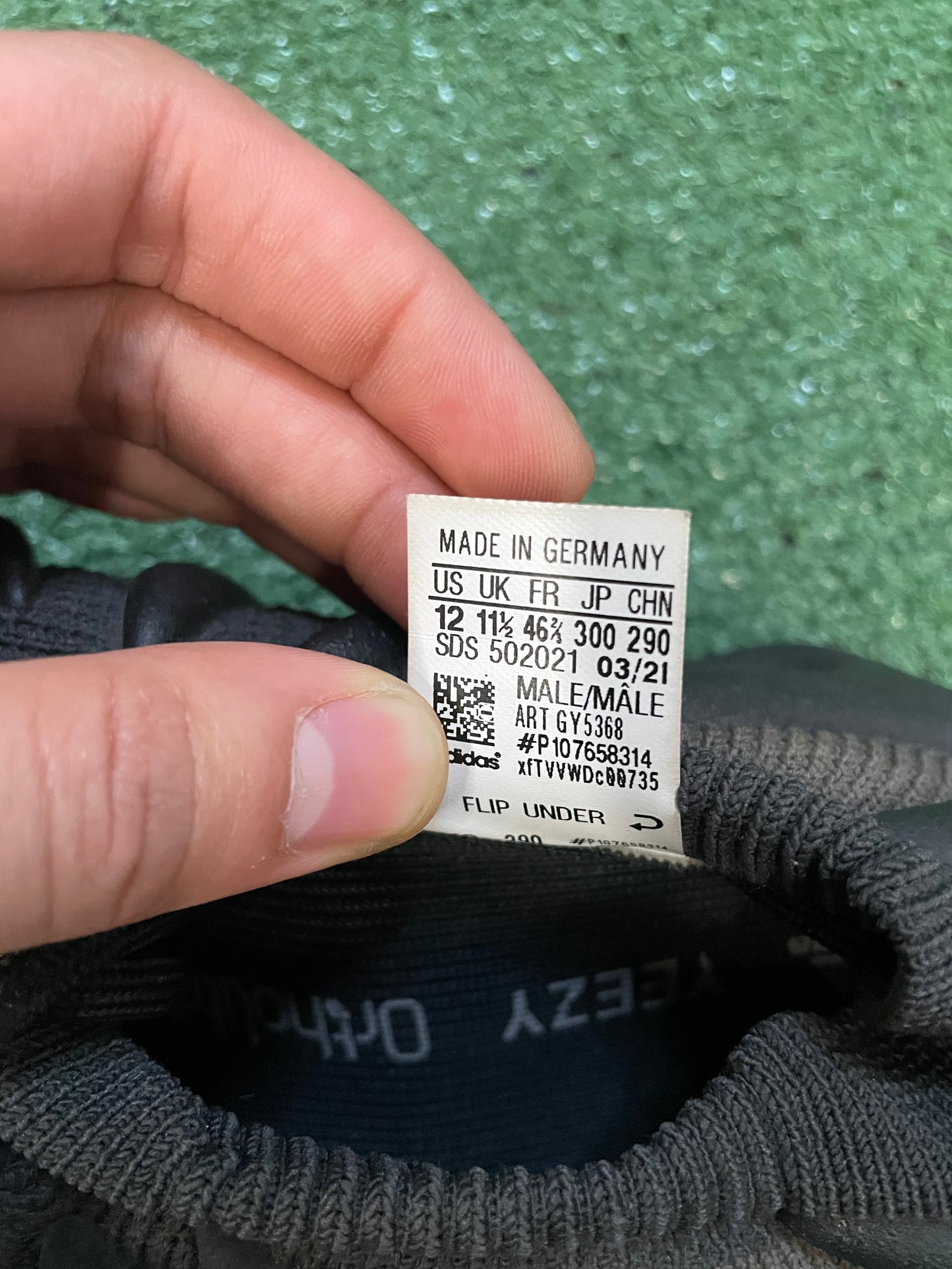 Adidas Yeezy 450 dark slate size 12men/13.5women