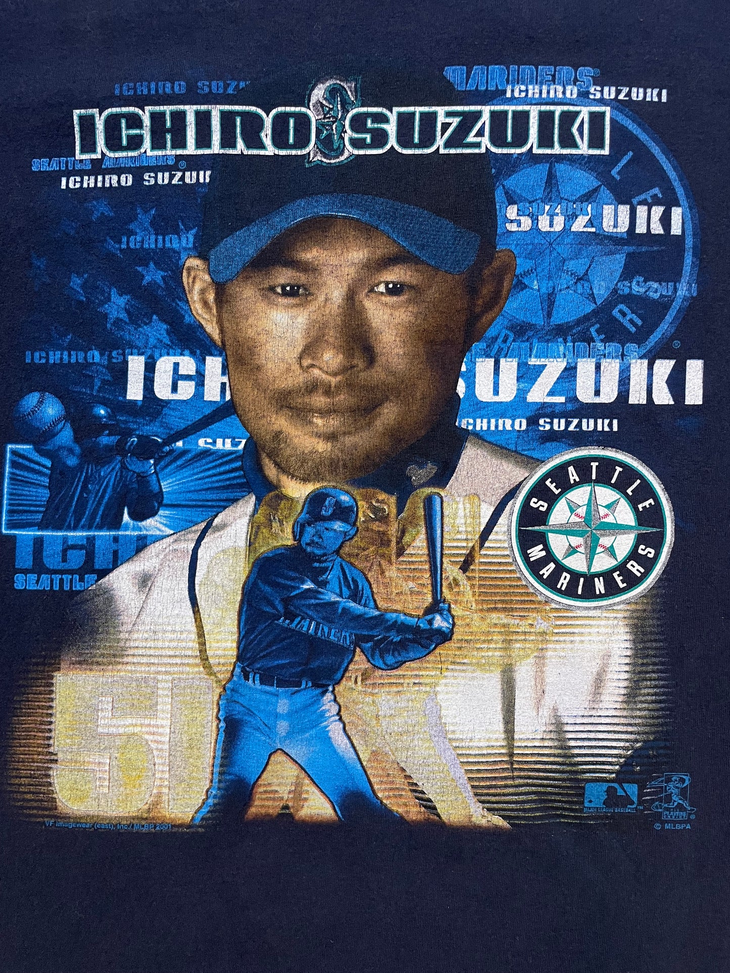 Vintage 1990s Seattle mariners Ichiro Suzuki photo tee