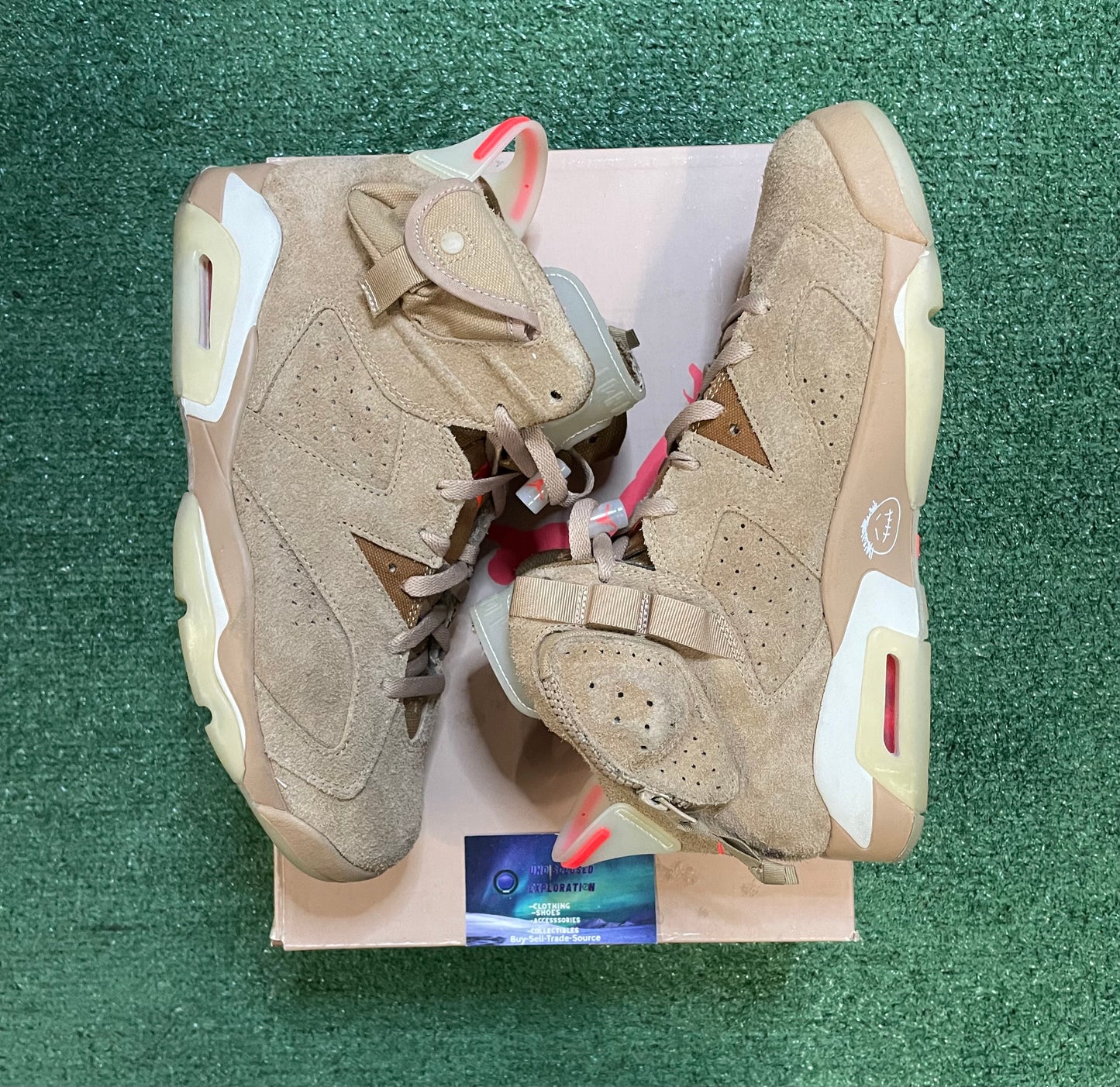 Air Jordan 6 Travis Scott British khaki size 10.5men/12women