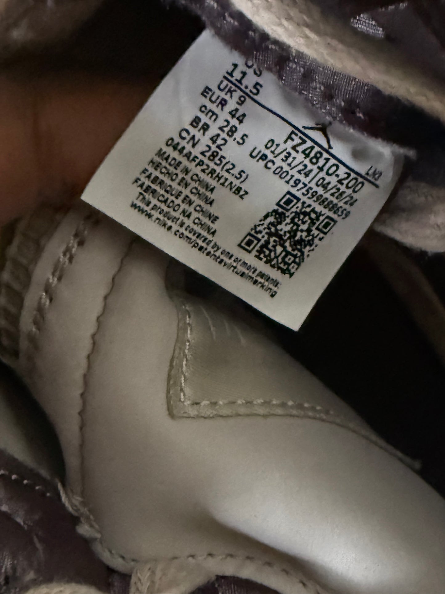 Jordan 4 A Ma Maniere While You Were Sleeping 10 Men/11.5 Women “Preowned”