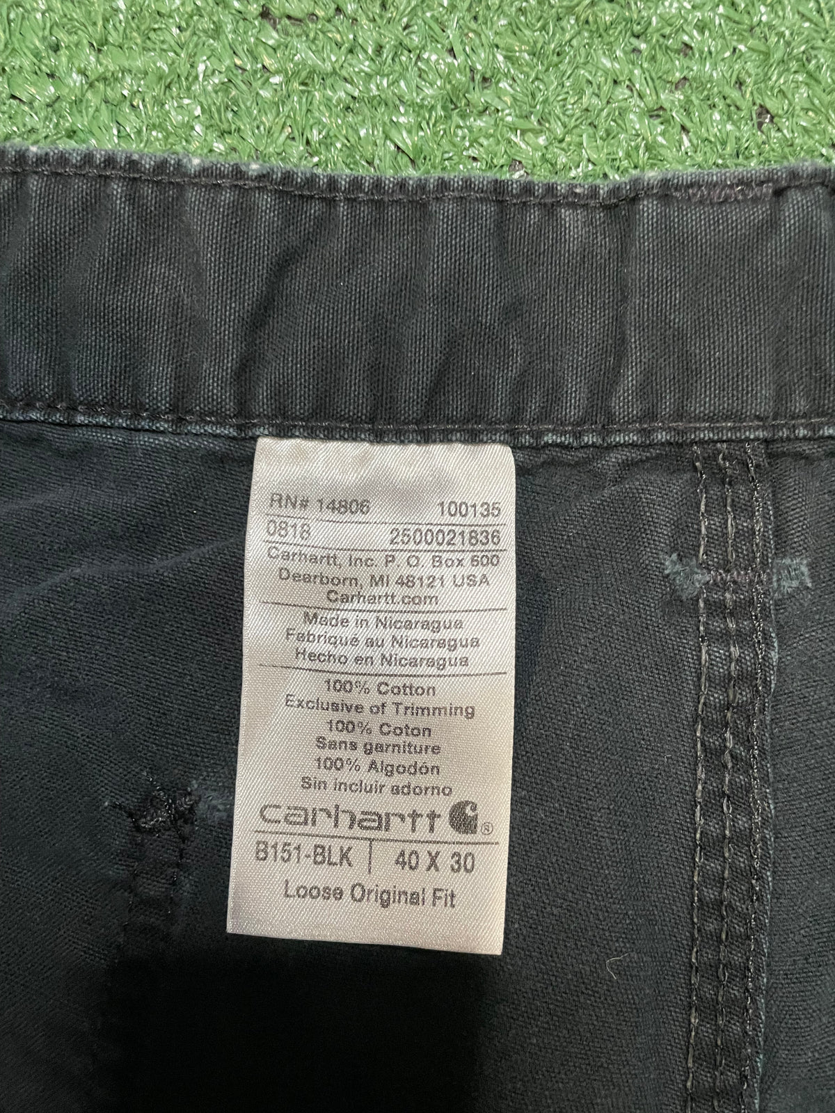 Carhartt black carpenter pants