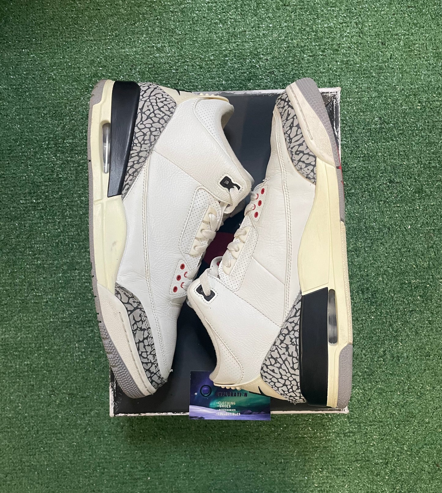 Air Jordan 3 white cement reimagined size 12men/13.5women