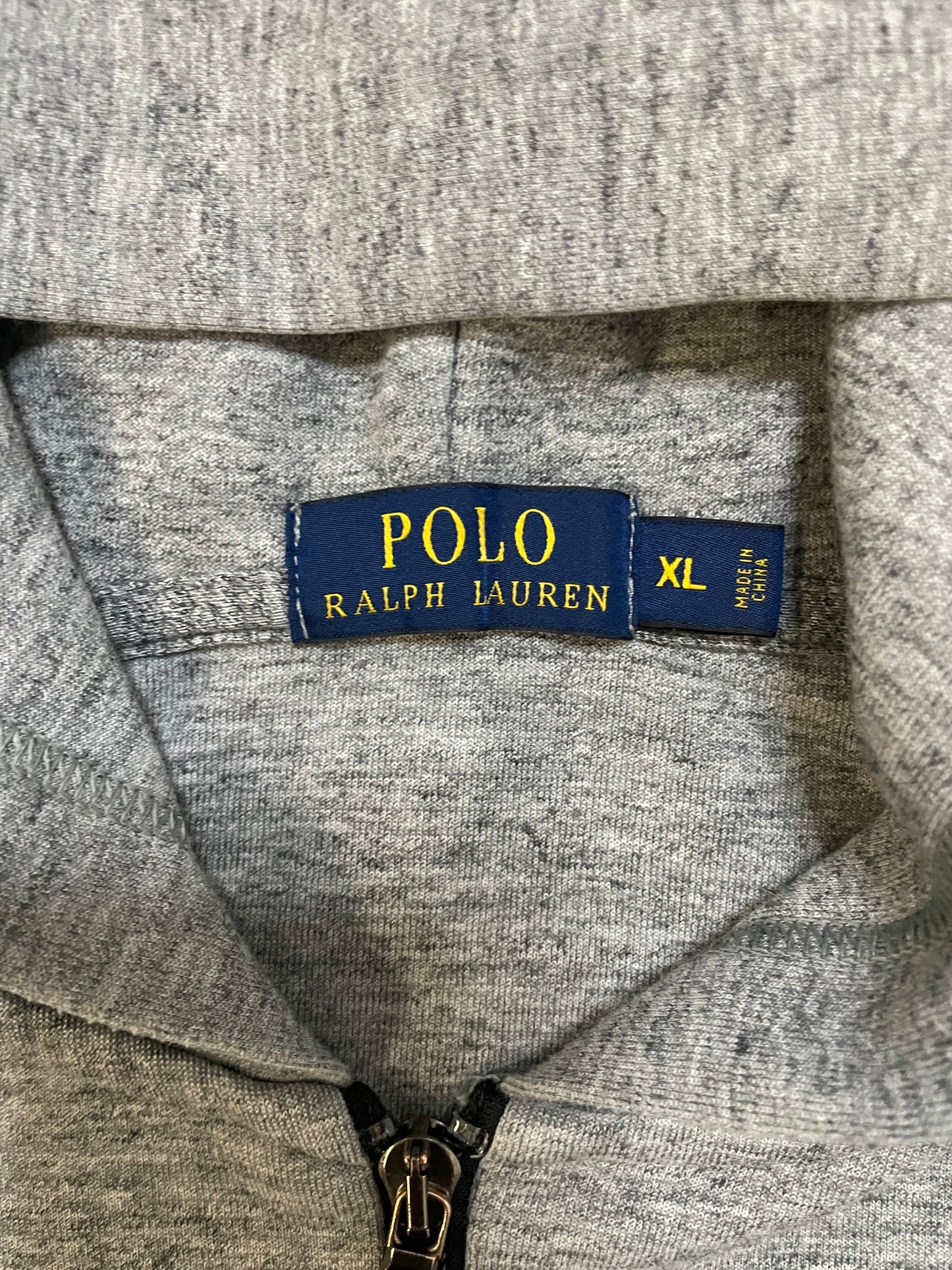 Polo Ralph Lauren heather grey zip up hoodie