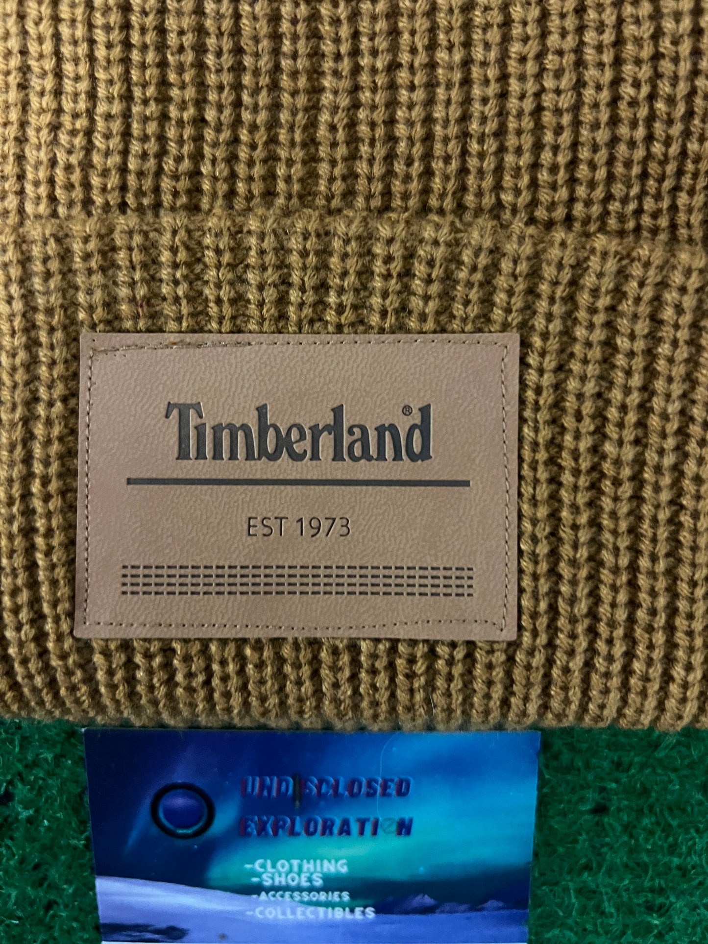 Timberland wheat logo beanie