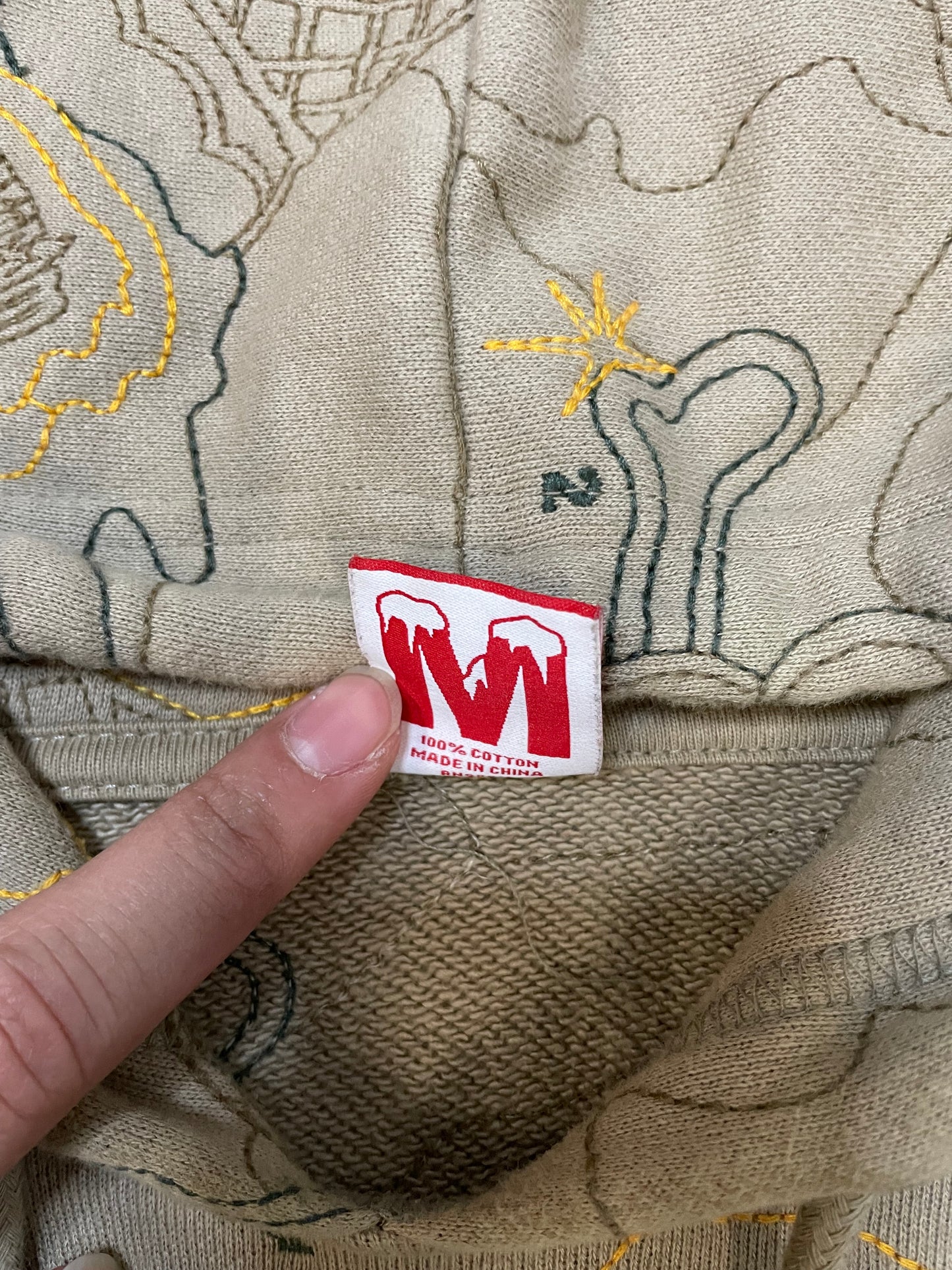 Icecream embroidered camo hoodie