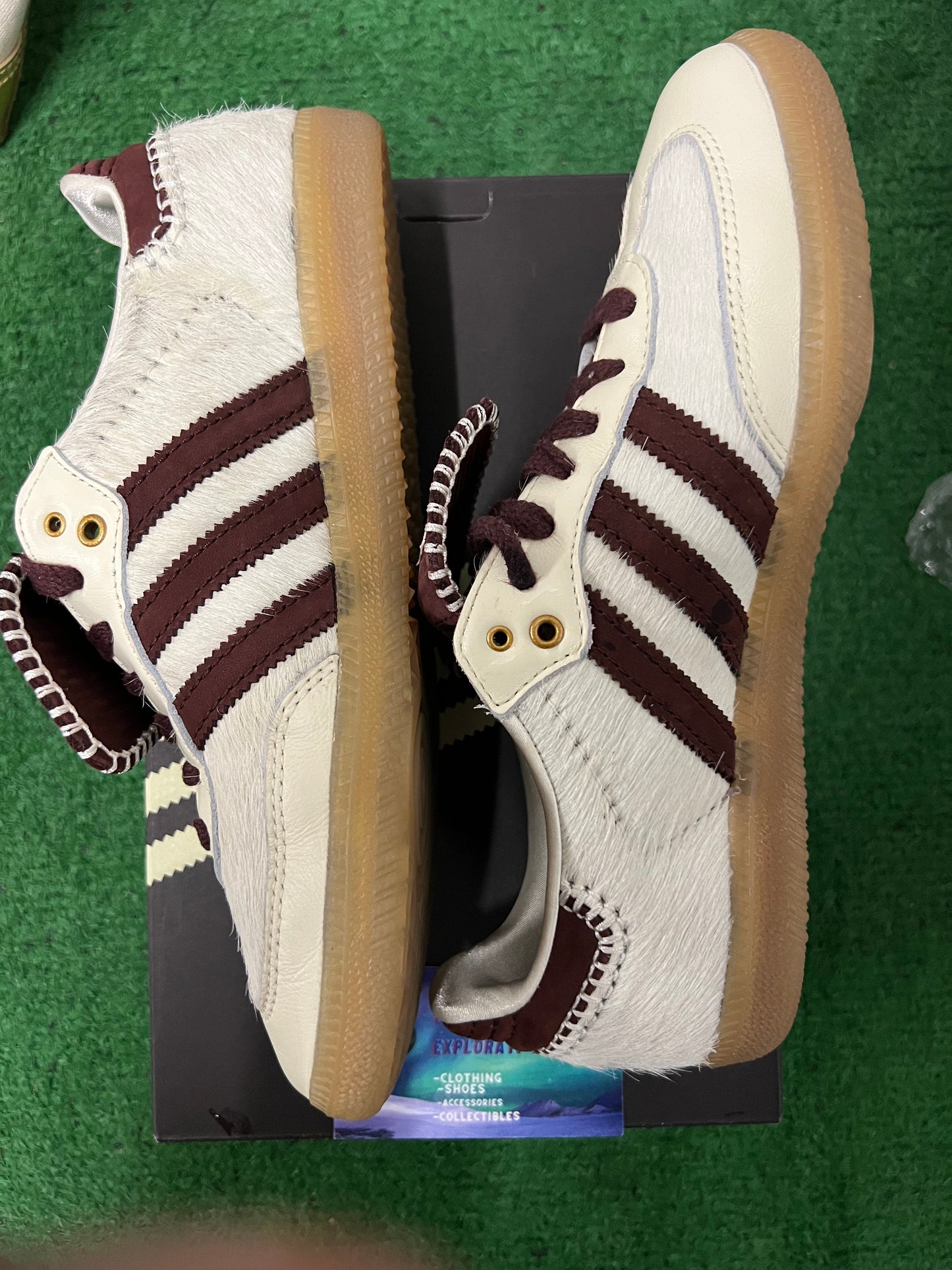 Adidas X Wales Bonner pony cream white size 6.5men/8women