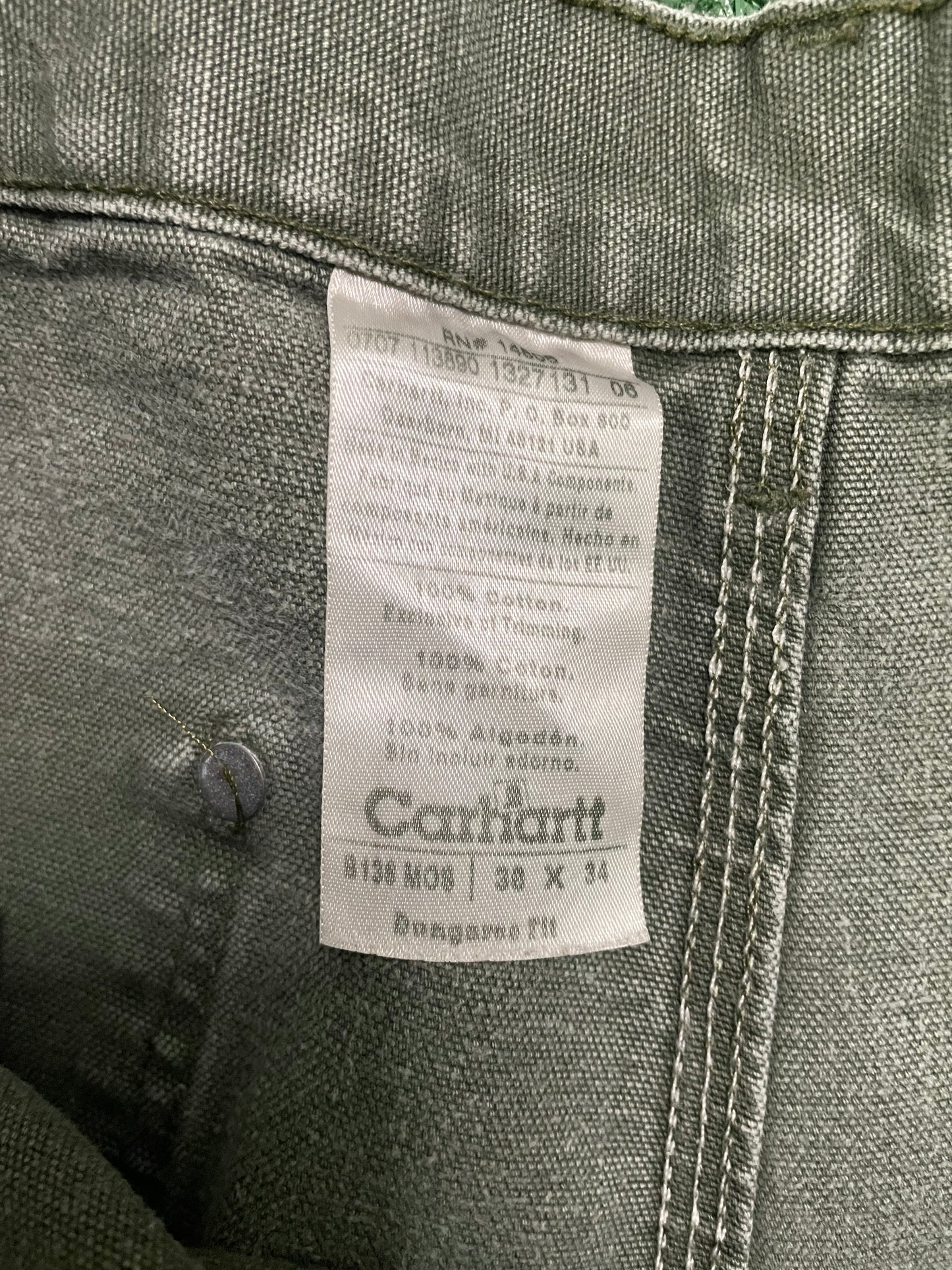 Vintage Carhartt moss green double knees