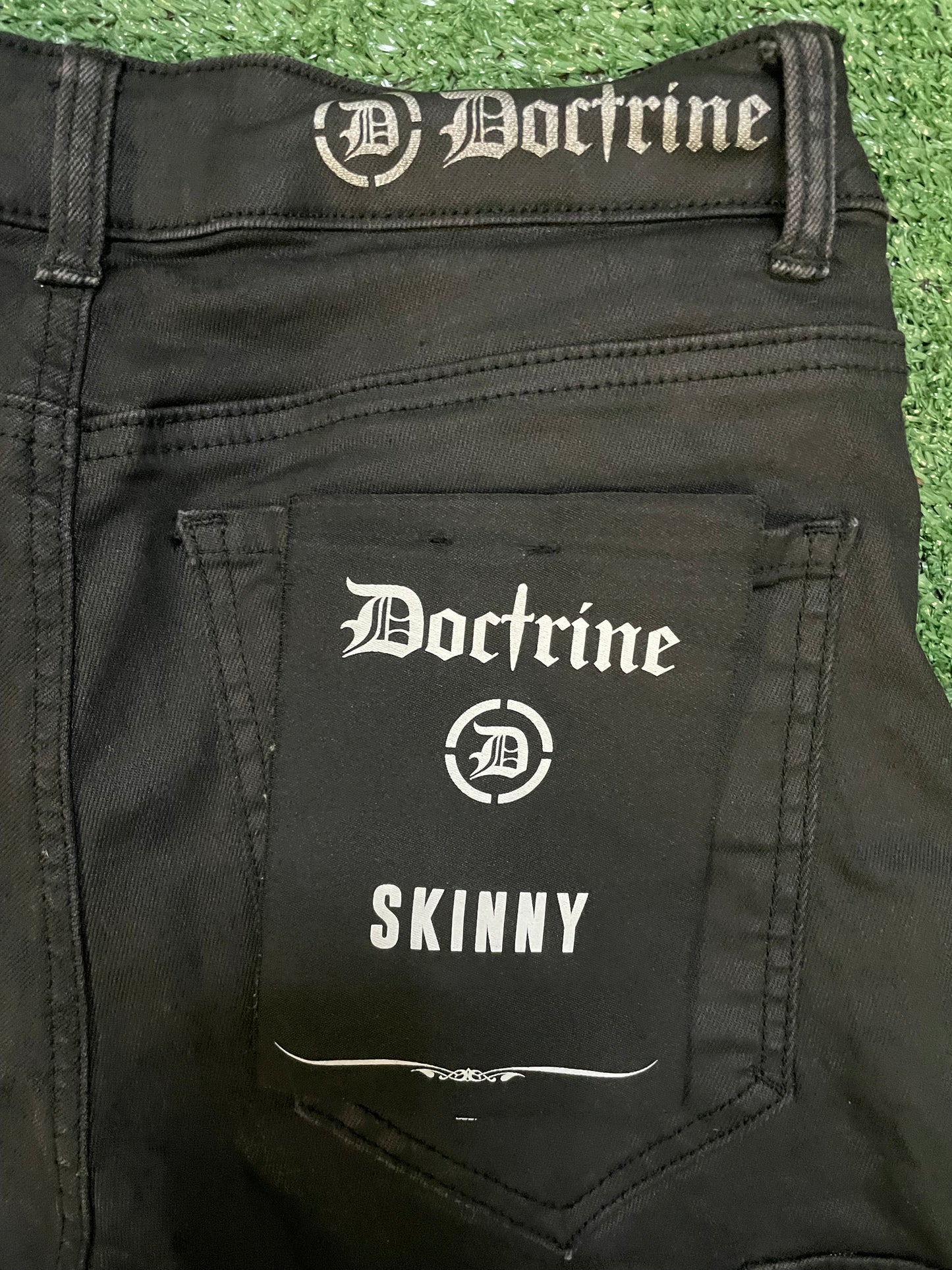 Doctrine Cargo Black Jeans