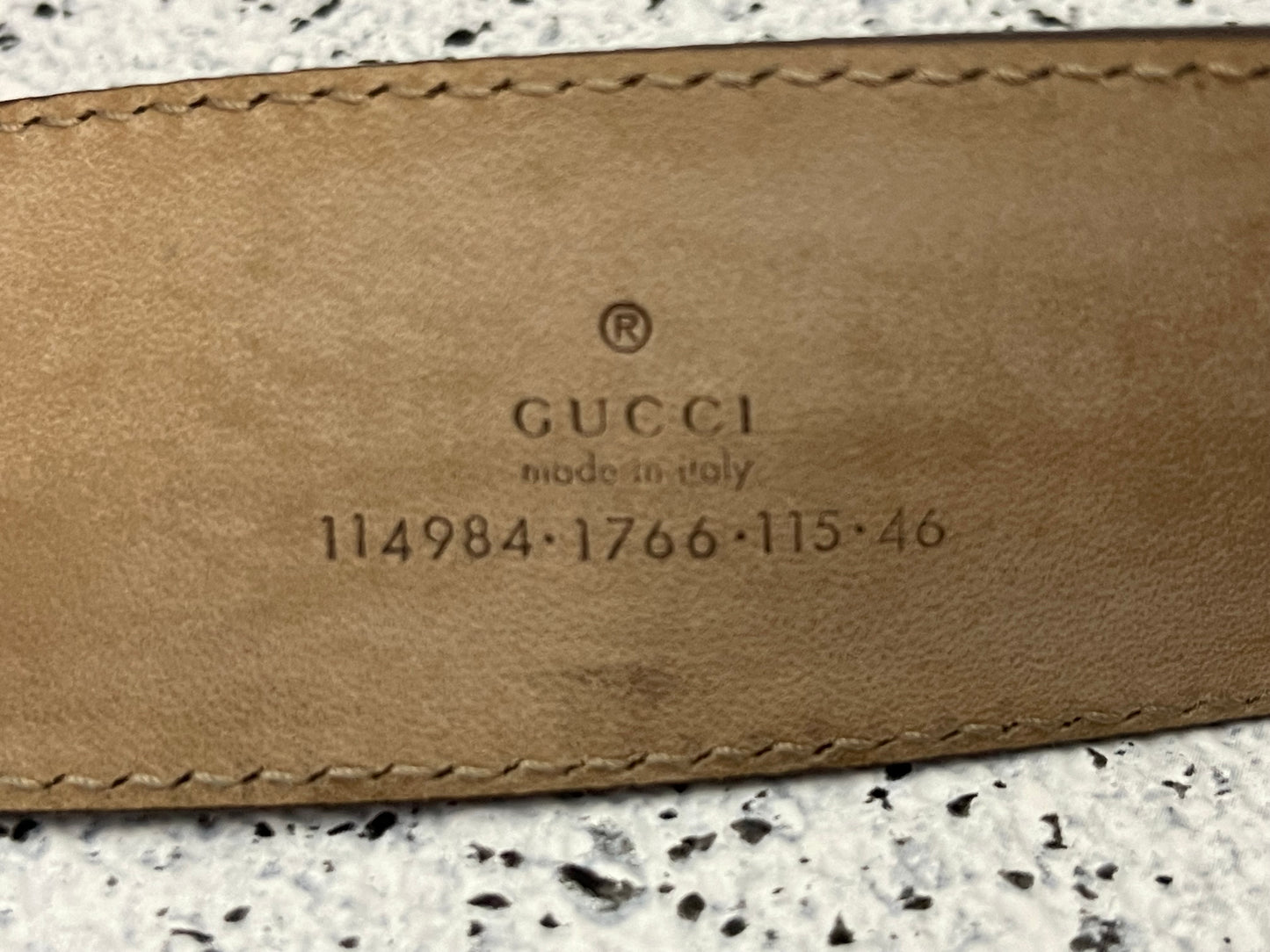 Gucci GG Print Belt