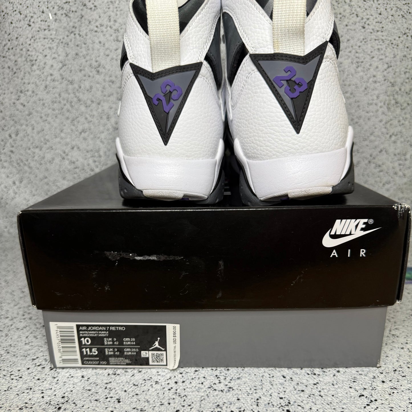 Jordan 7 Flint 10 Men/11.5 Women “Preowned”
