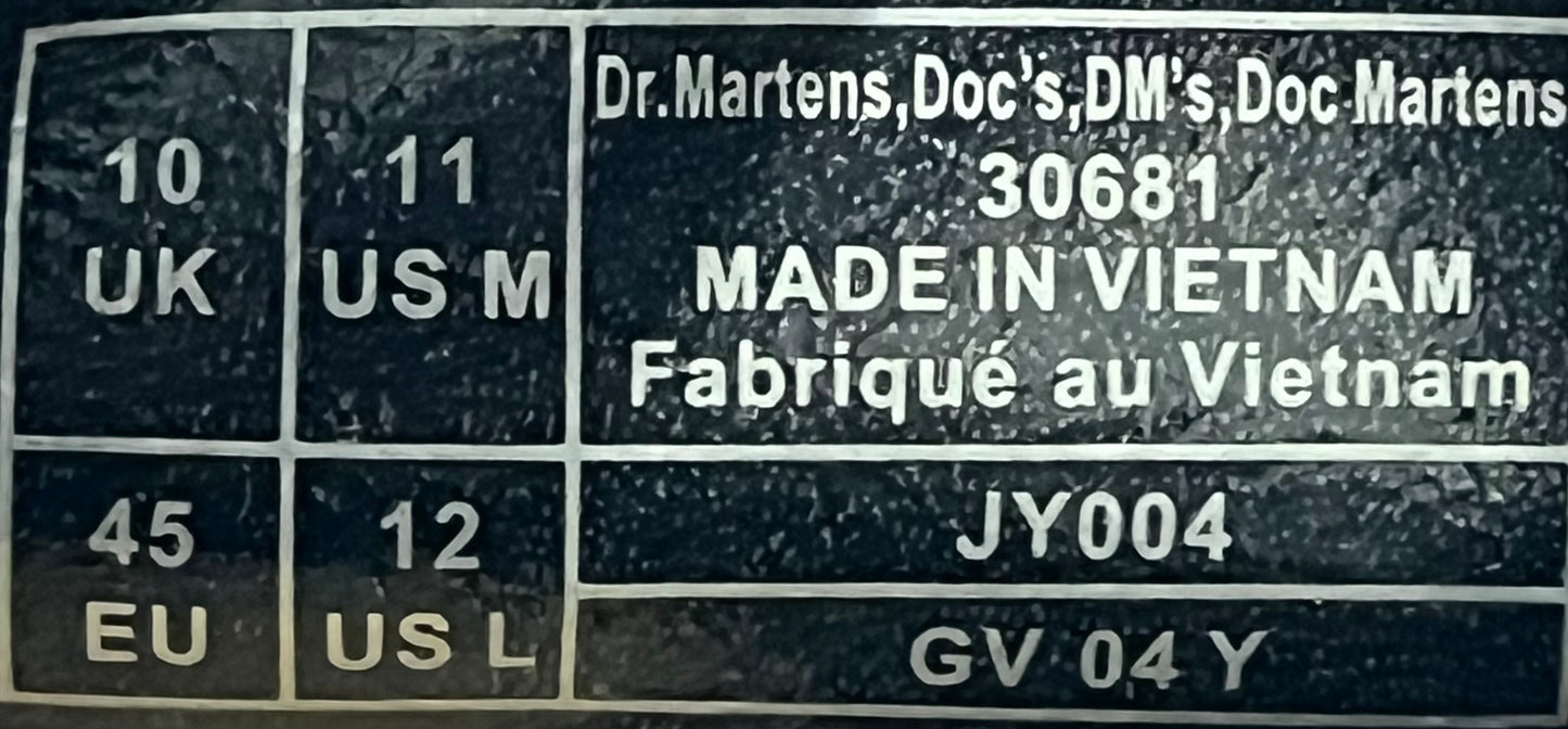 Dr Marten 1461 Crazy leather Oxford shoes size 11men/12.5women