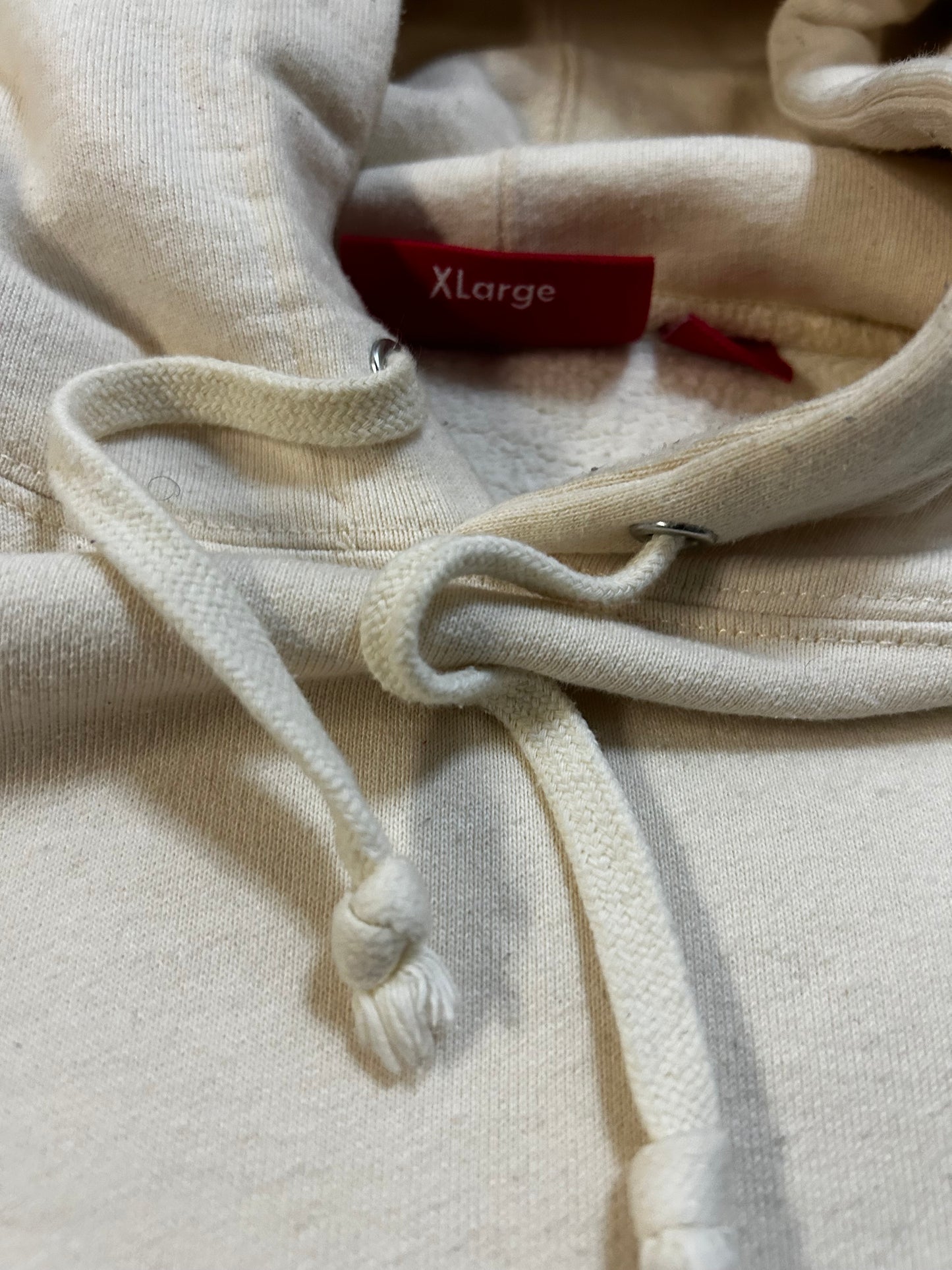 Supreme cream beaded hoodie