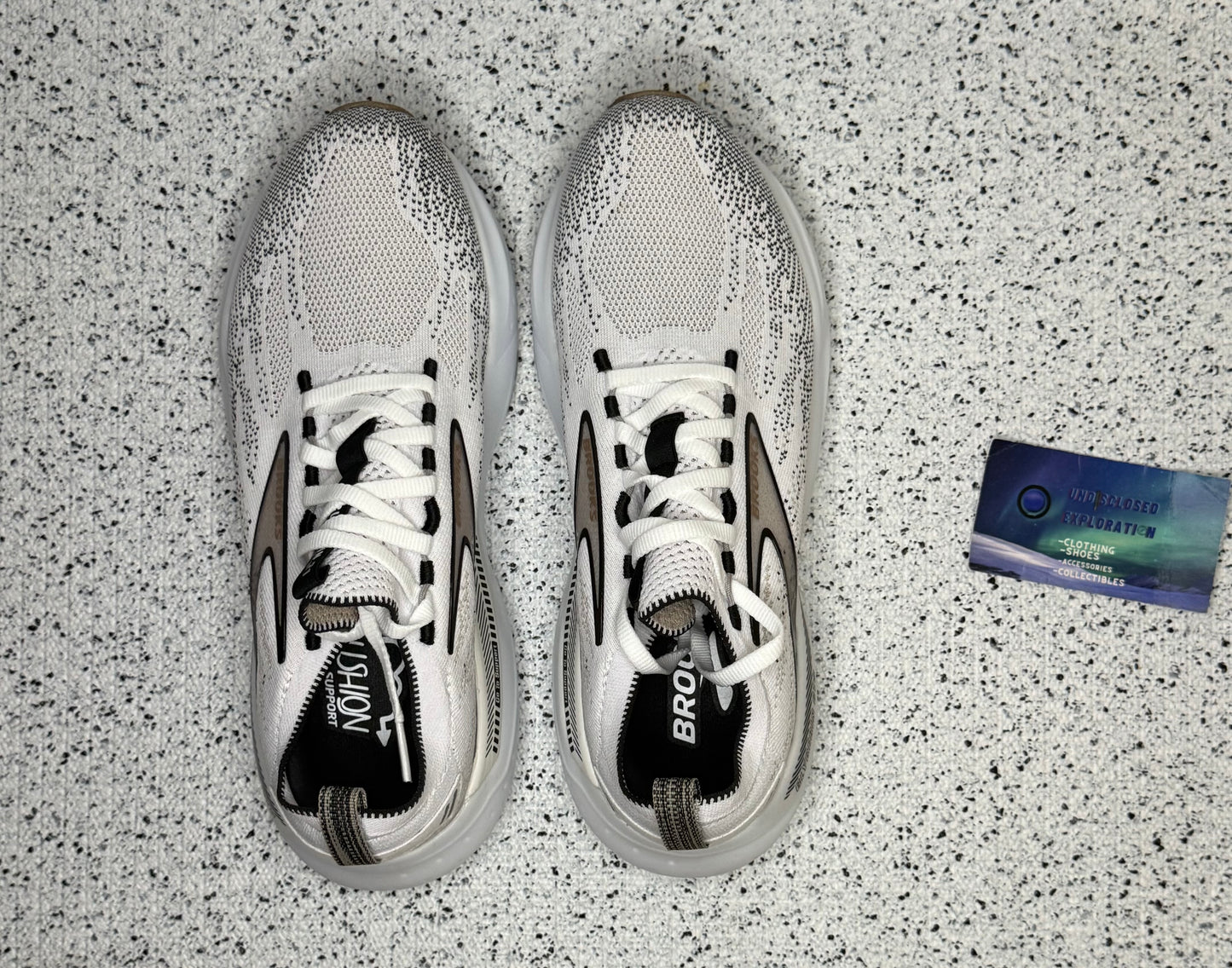 Brooks Glycerin Stealthfit GTS 21 White Grey Black