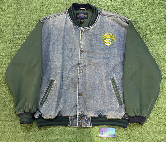 Vintage 2000s Seattle Sonics Denim jacket