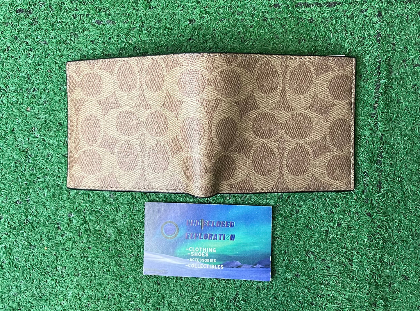 Coach signature 3 in 1 canvas wallet