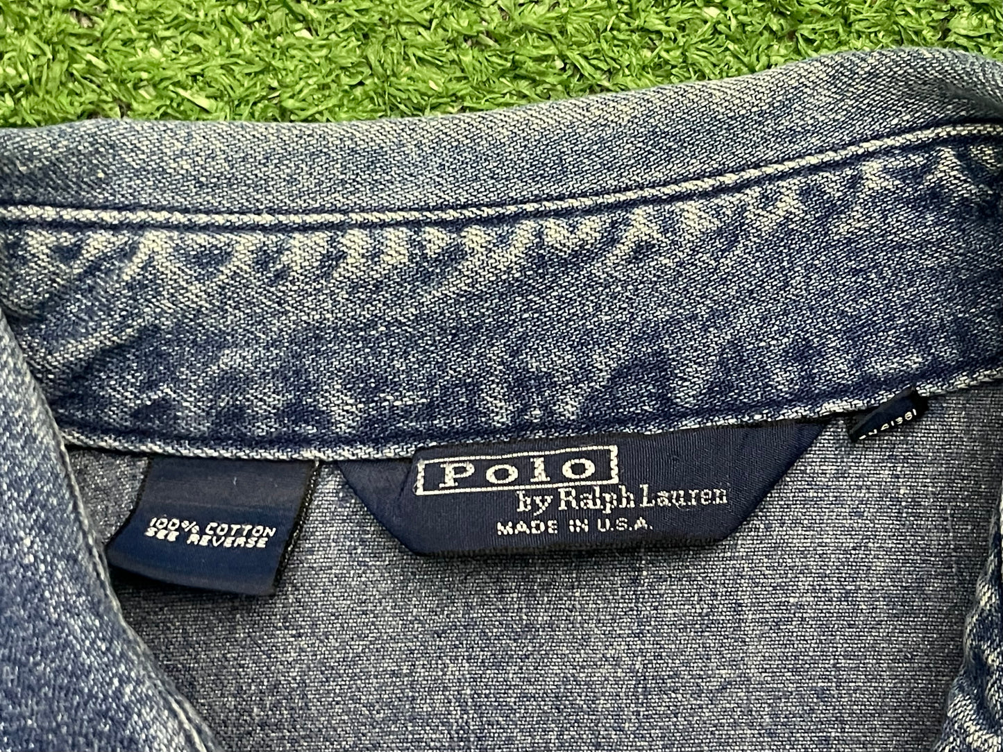 Vintage Polo Ralph Lauren Denim Harrington Jacket