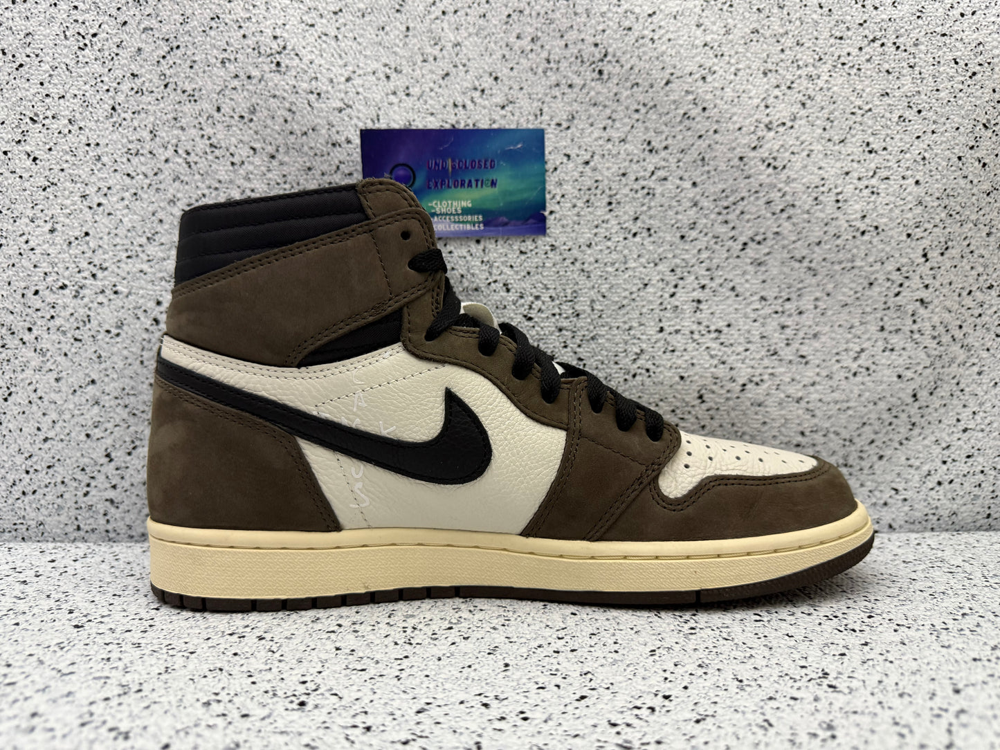 Jordan 1 High Travis Scott Mocha 10 Men/11.5 Women “Preowned”