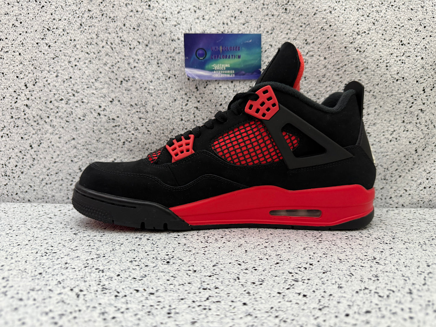 Jordan 4 Red Thunder 10.5 Men/11 Women “Preowned”