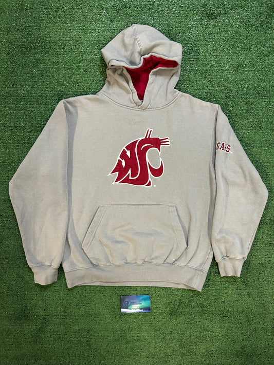 Vintage 1990s WSU Washington state university cougar embroidered hoodie