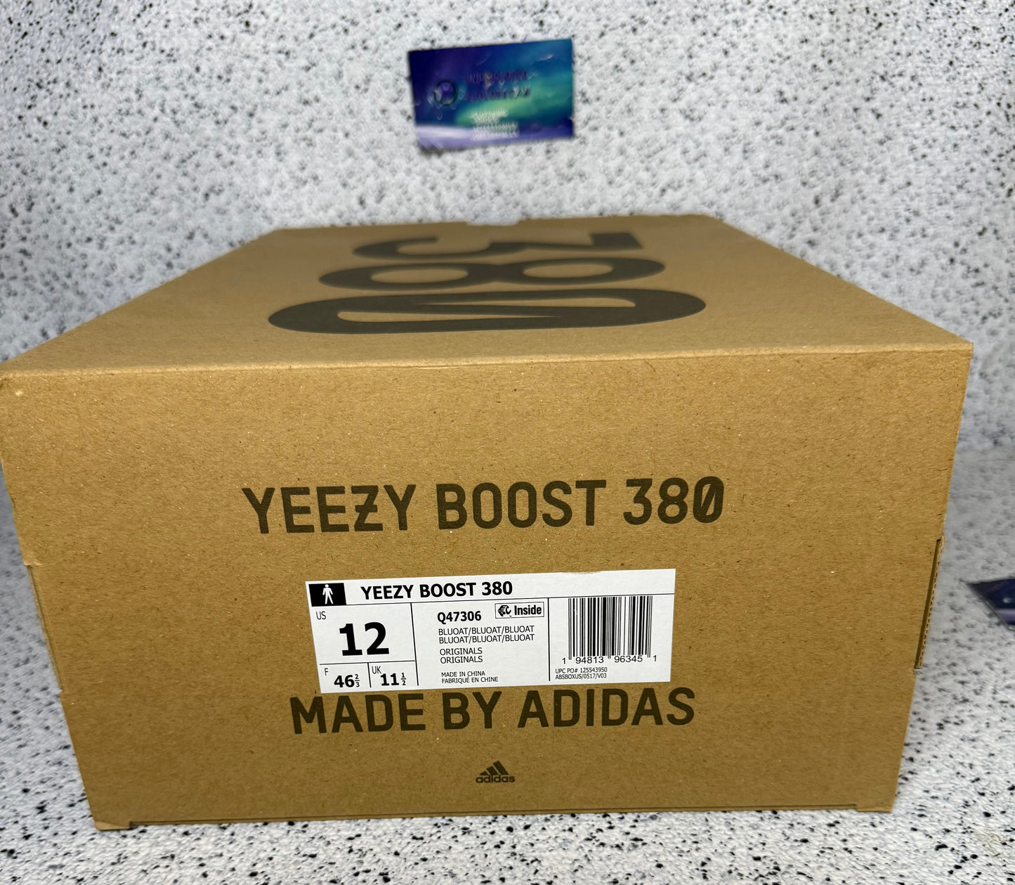 Adidas Yeezy 380 Blue Oat 12 Men/13.5 Women “Preowned”