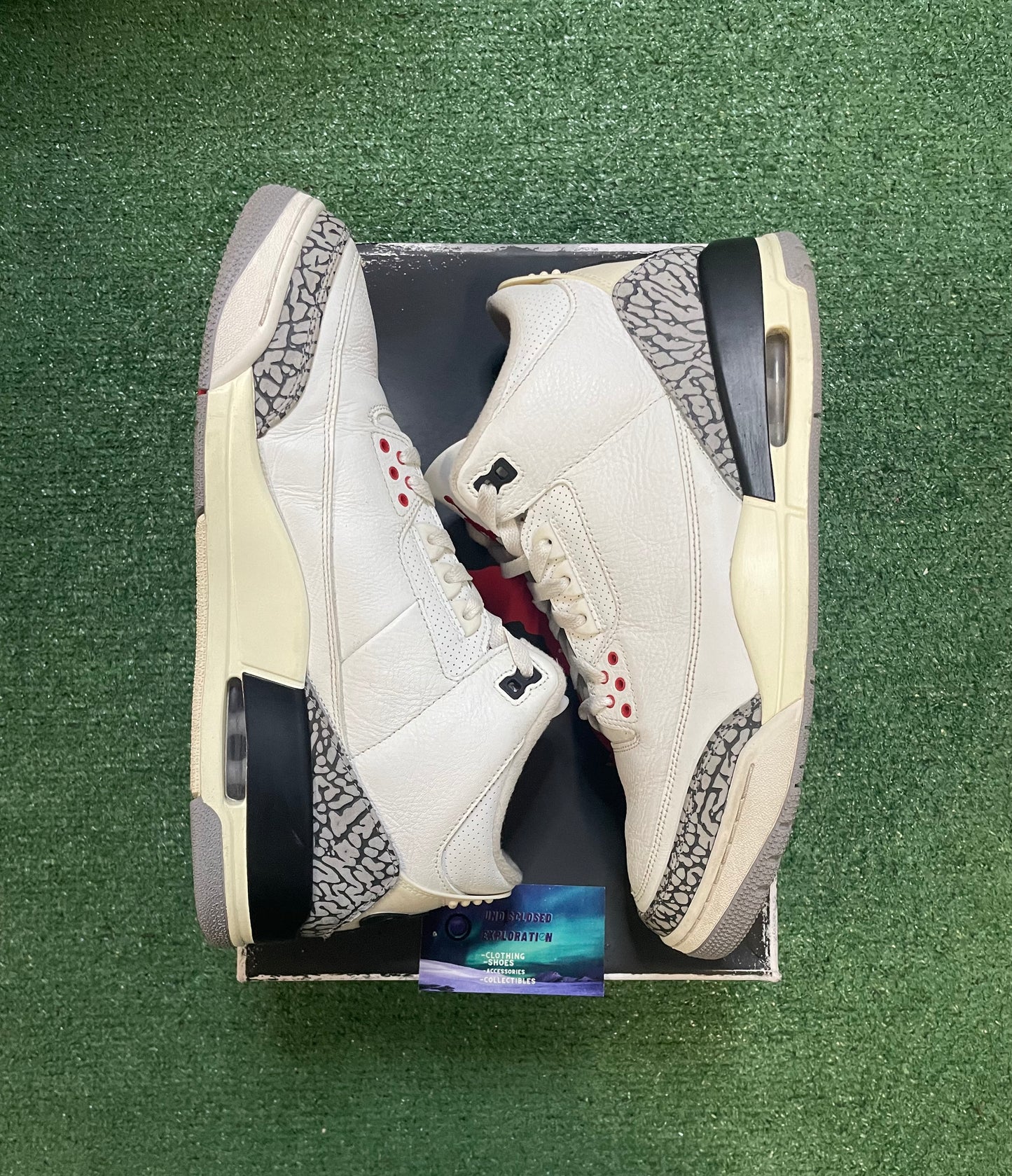 Air Jordan 3 white cement reimagined size 12men/13.5women