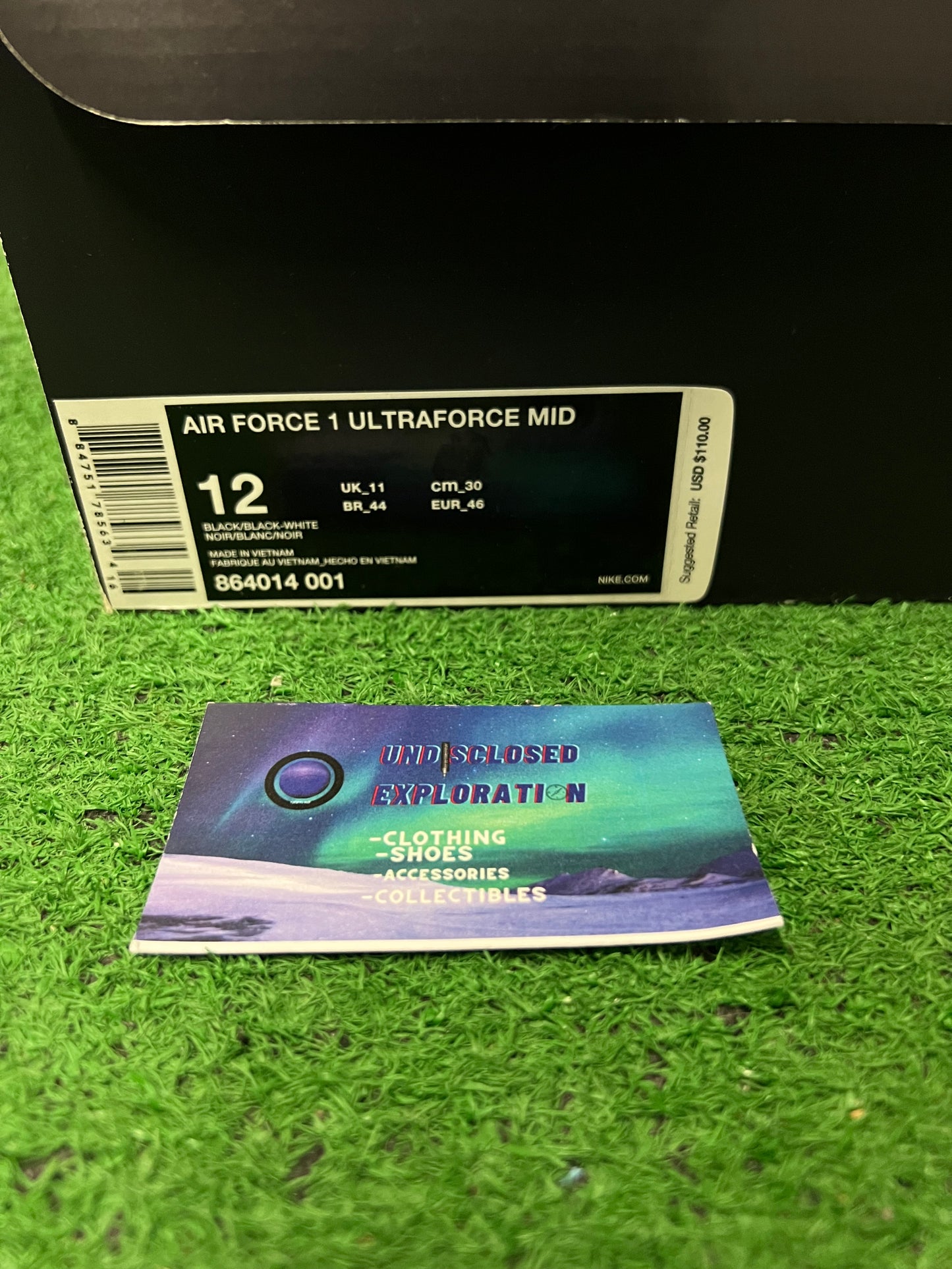 Nike Air Force 1 Ultraforce mid black size 12men/13.5women