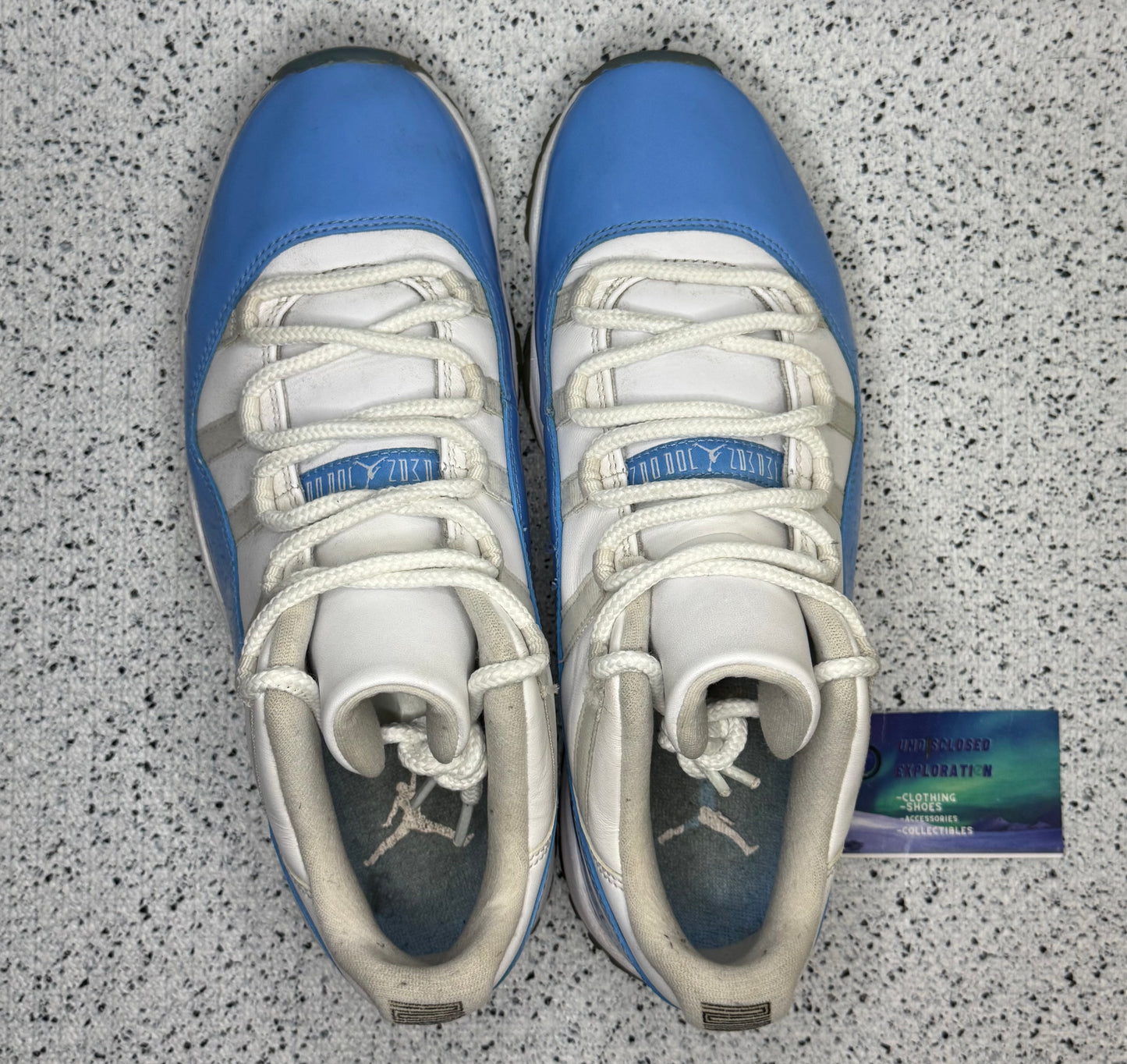 Jordan 11 Low University Blue 10.5 Men /12 Women “Preowned”