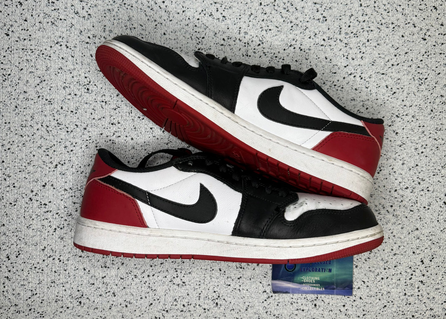 Jordan 1 Low Black Toe 10 Men/11.5 Women “Preowned”