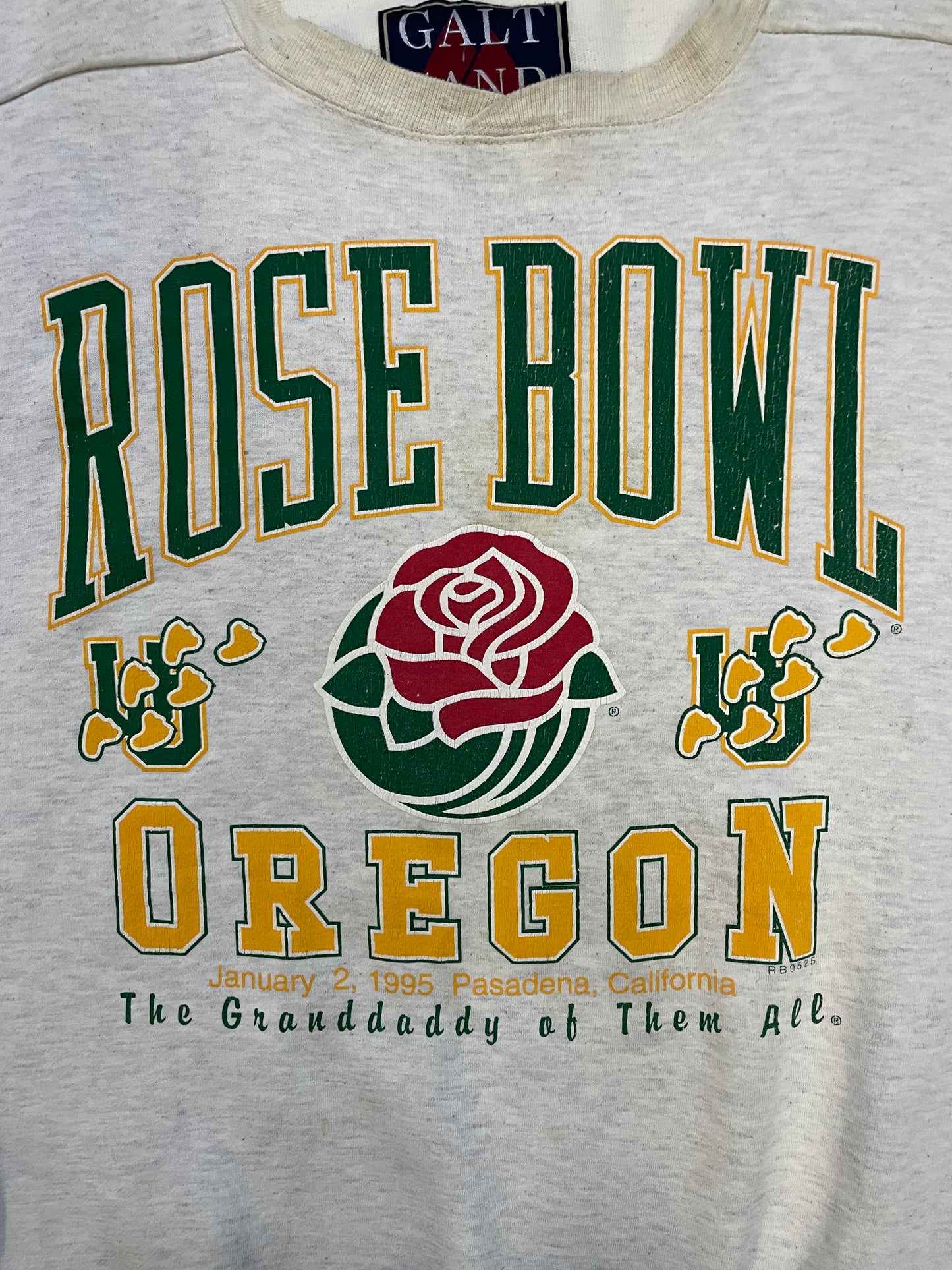 Vintage 1990s University of Oregon UO rose bowl crewneck