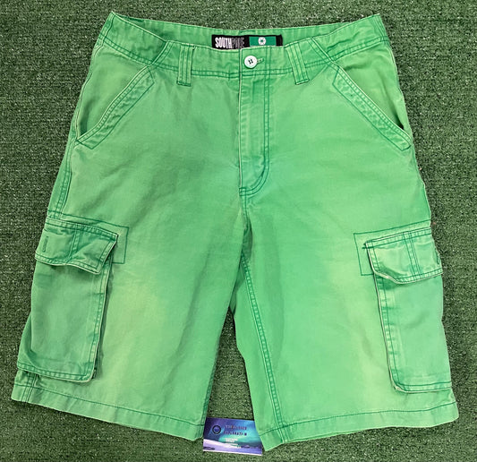 Vintage Green South Pole cargo shorts