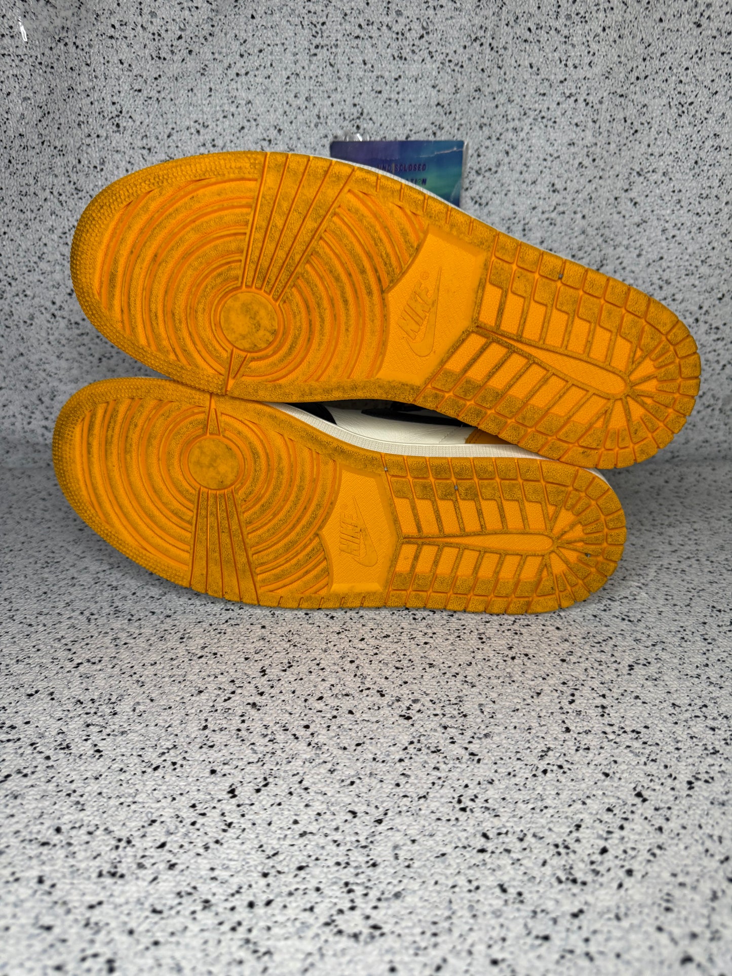 Jordan 1 Yellow Toe Taxi 10 Men/11.5 Women “Preowned”
