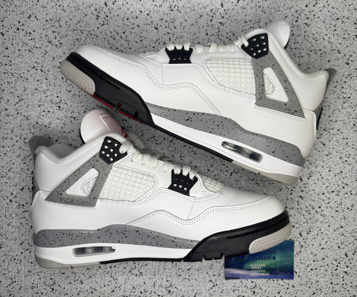 Jordan 4 White Cement 9 Men/10.5 Women “Preowned”