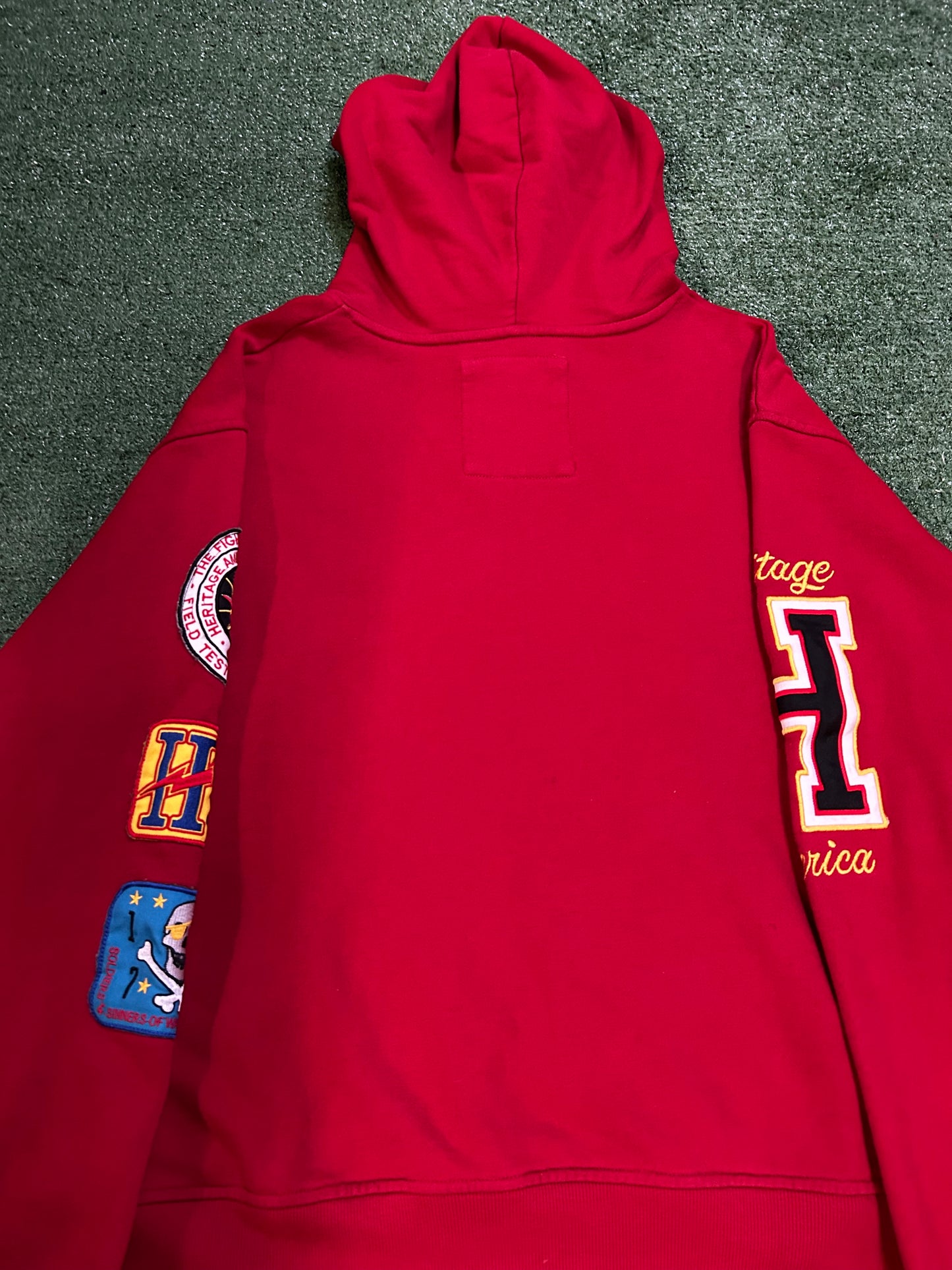 Heritage America worldwide patch hoodie