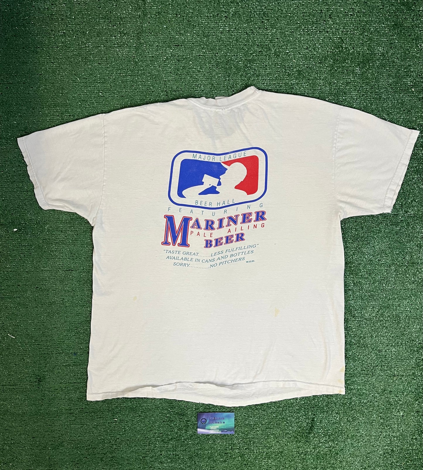 Vintage 1990s Seattle mariners beer tee