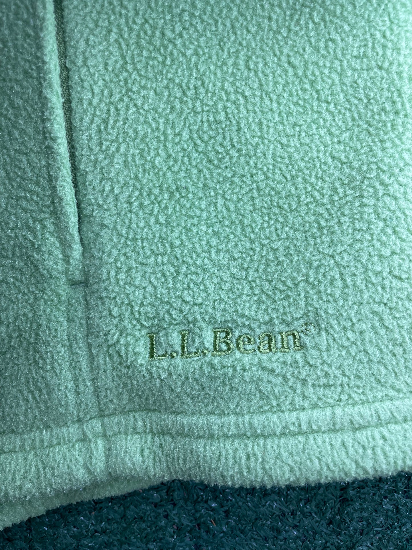 Vintage LL bean green fleece vest