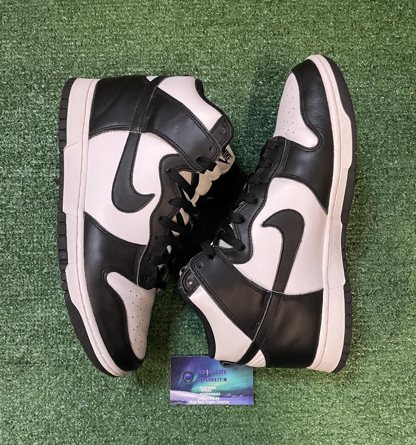 Nike Dunk high black white size 9.5men/11women