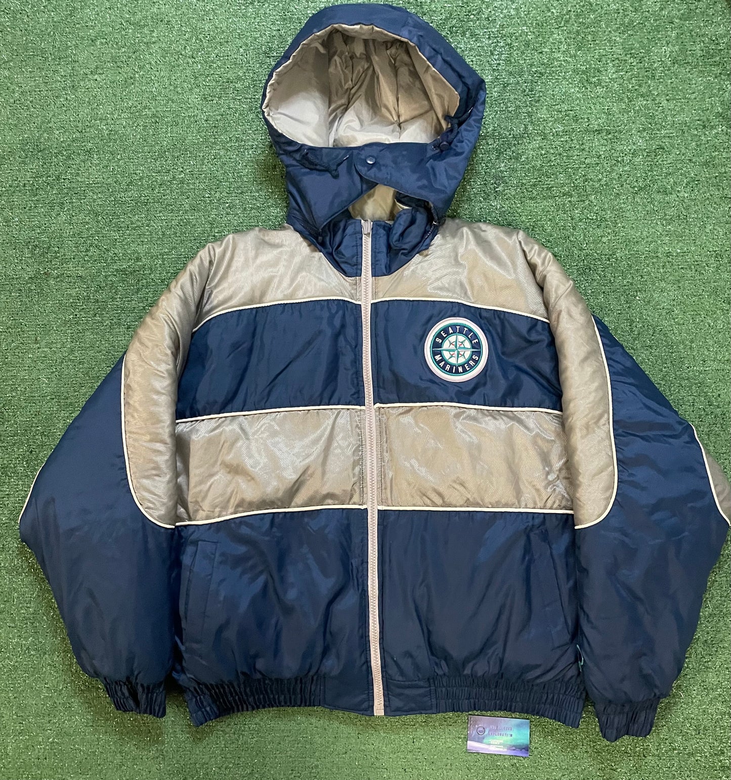 Vintage 1990s Seattle Mariners pro player Reversible jacket